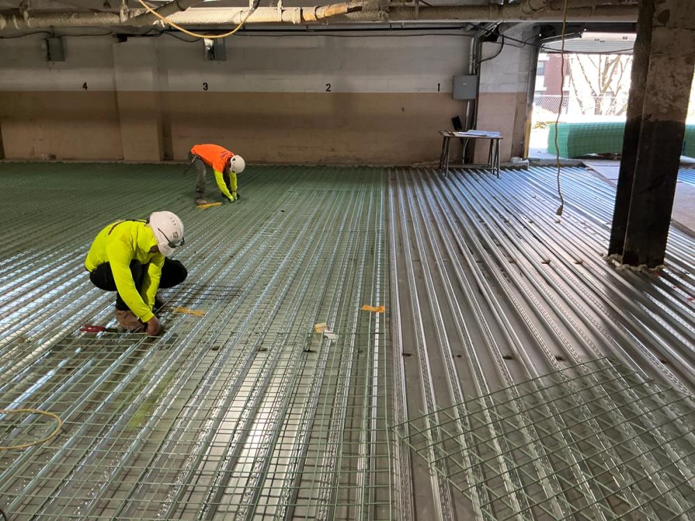 Reinforced Concrete Deck Pour
