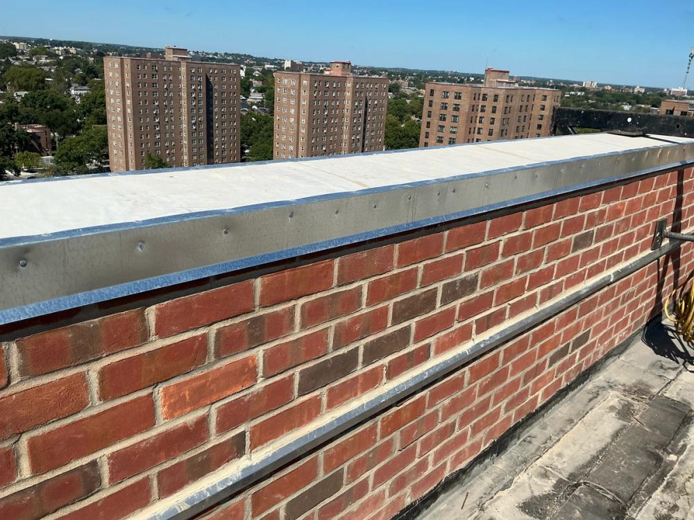 Parapet Reconstruction & Metal Coping Installation