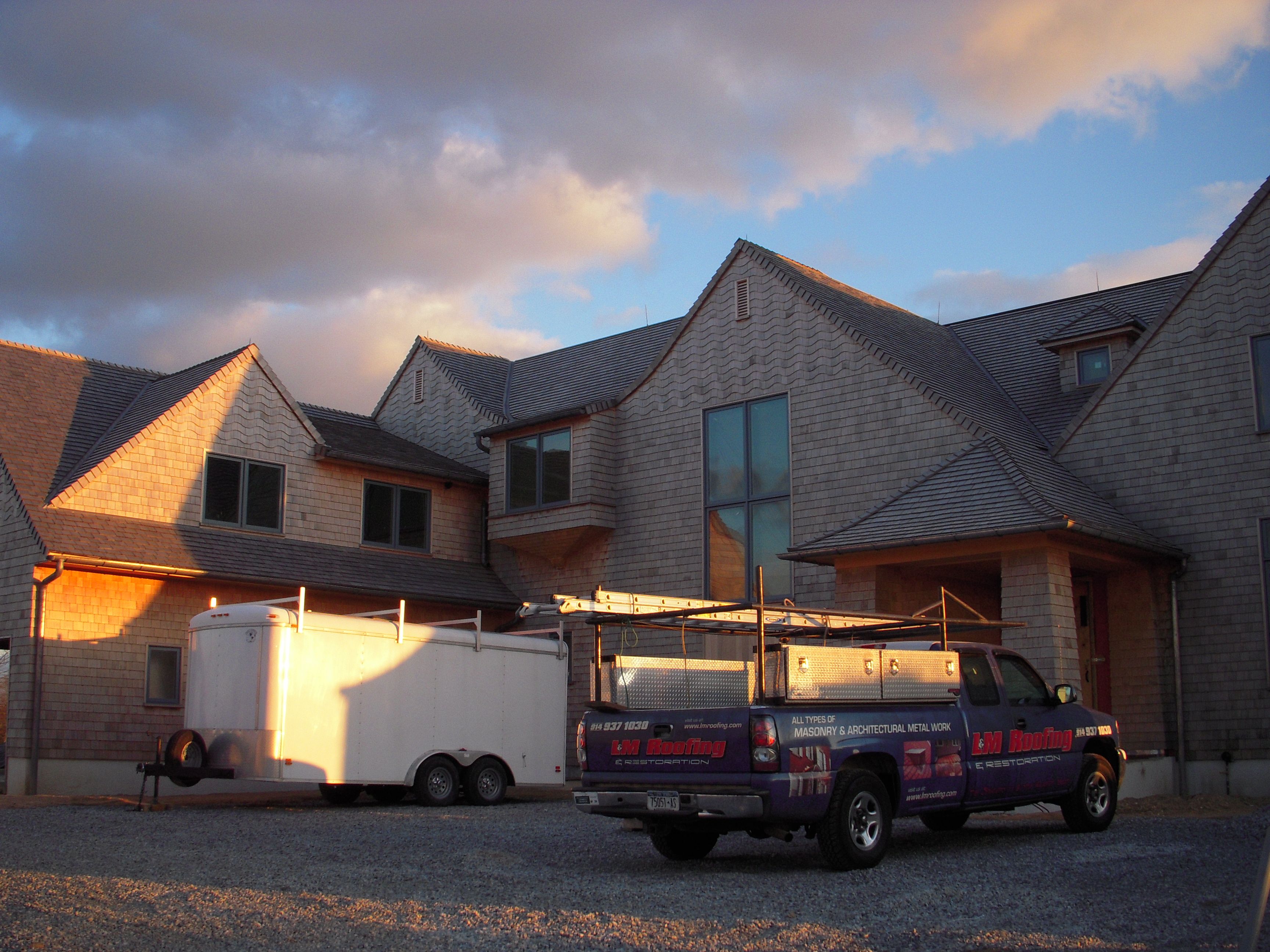 Cedar Roofing roofing by L&M Roofing