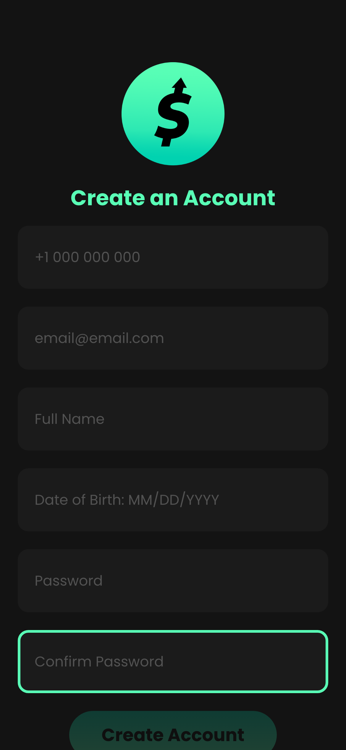 create account