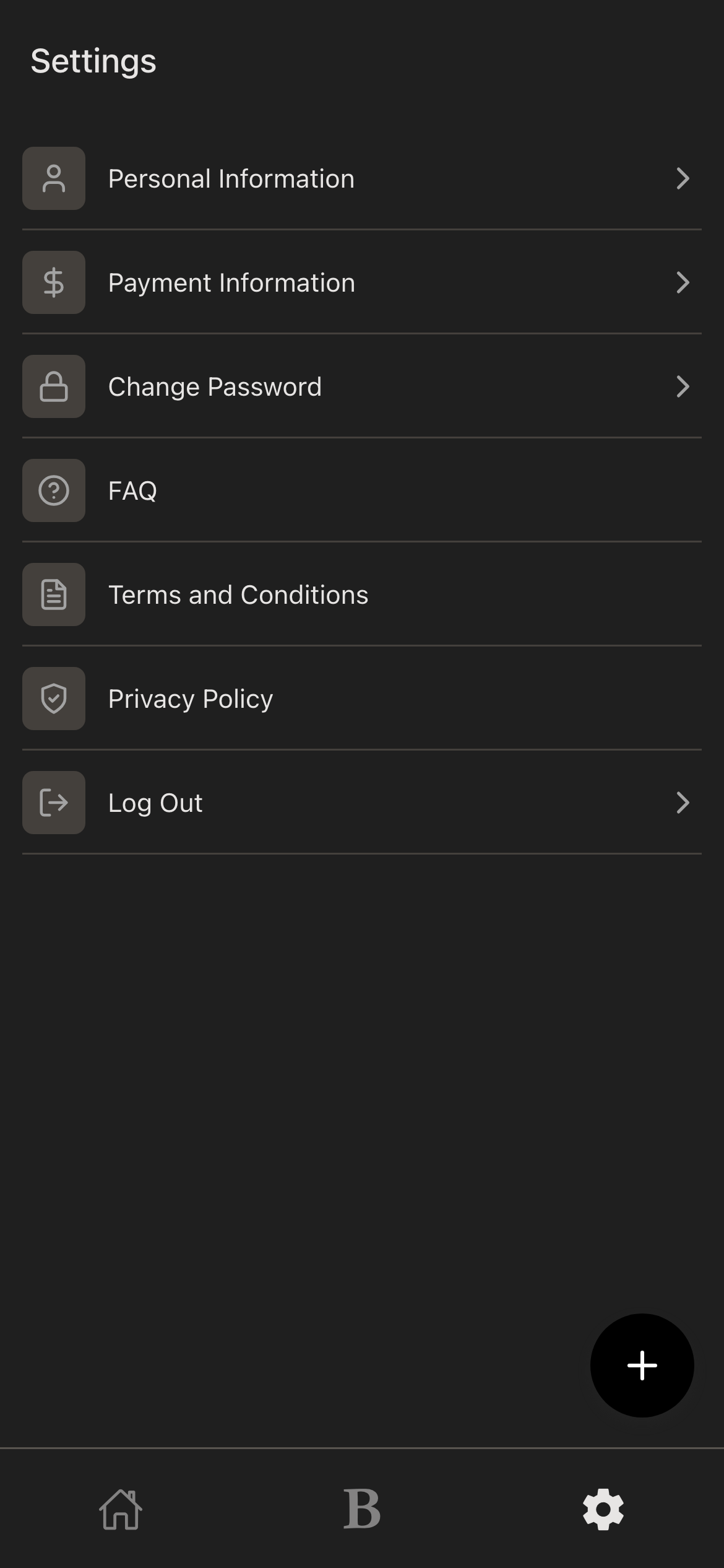 settings, dark mode