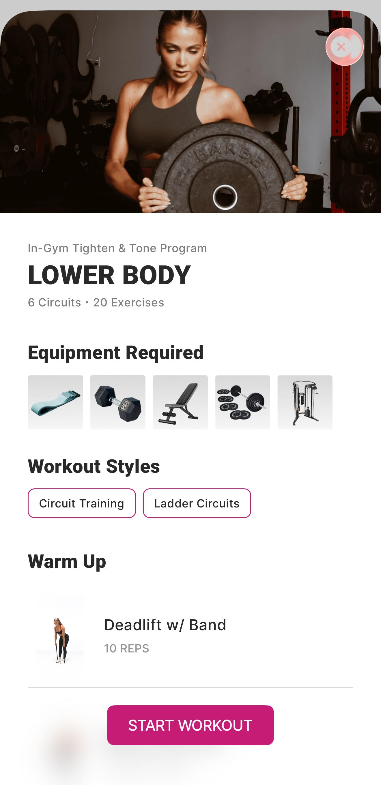 workout detail