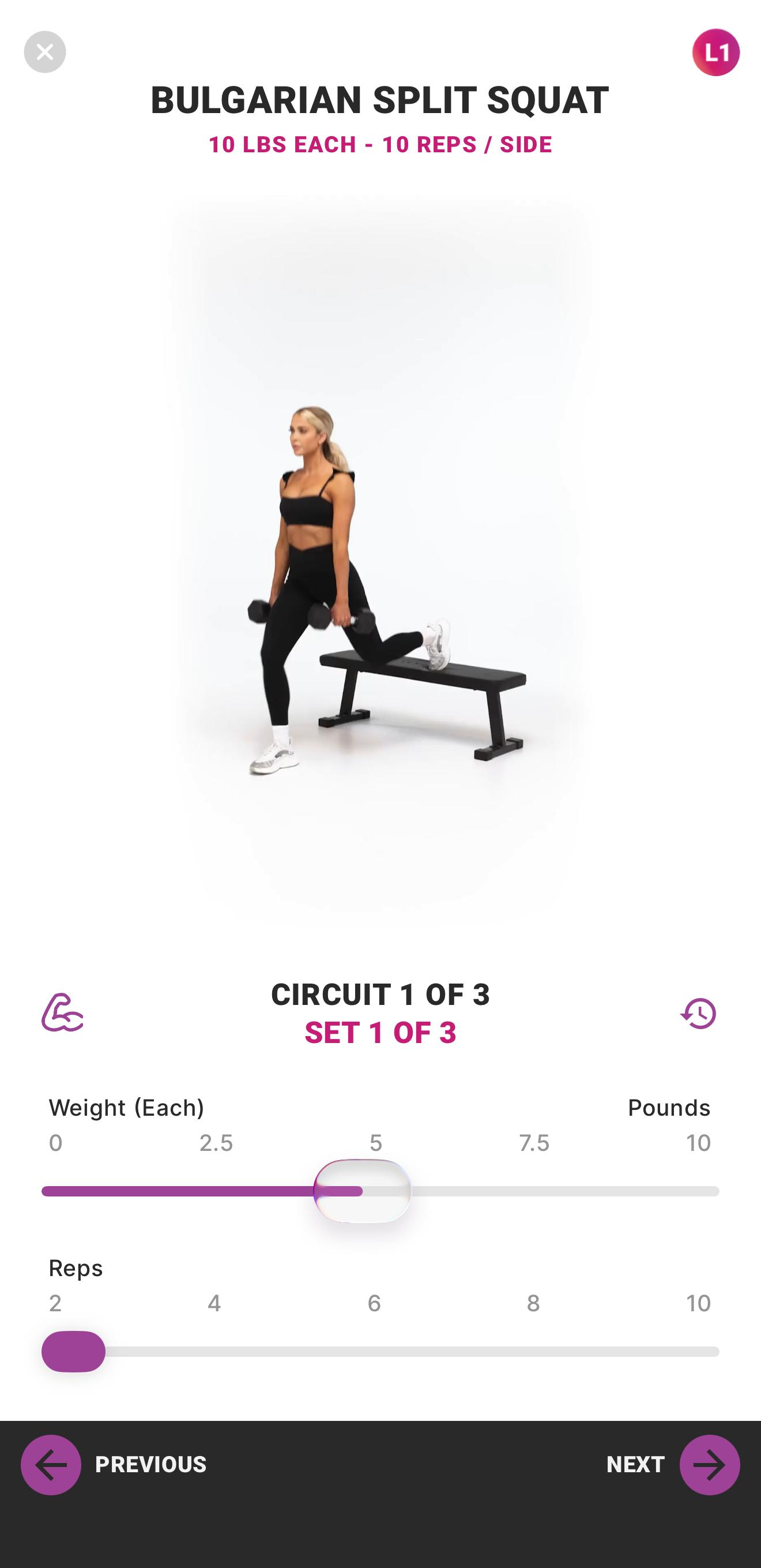 exercise player