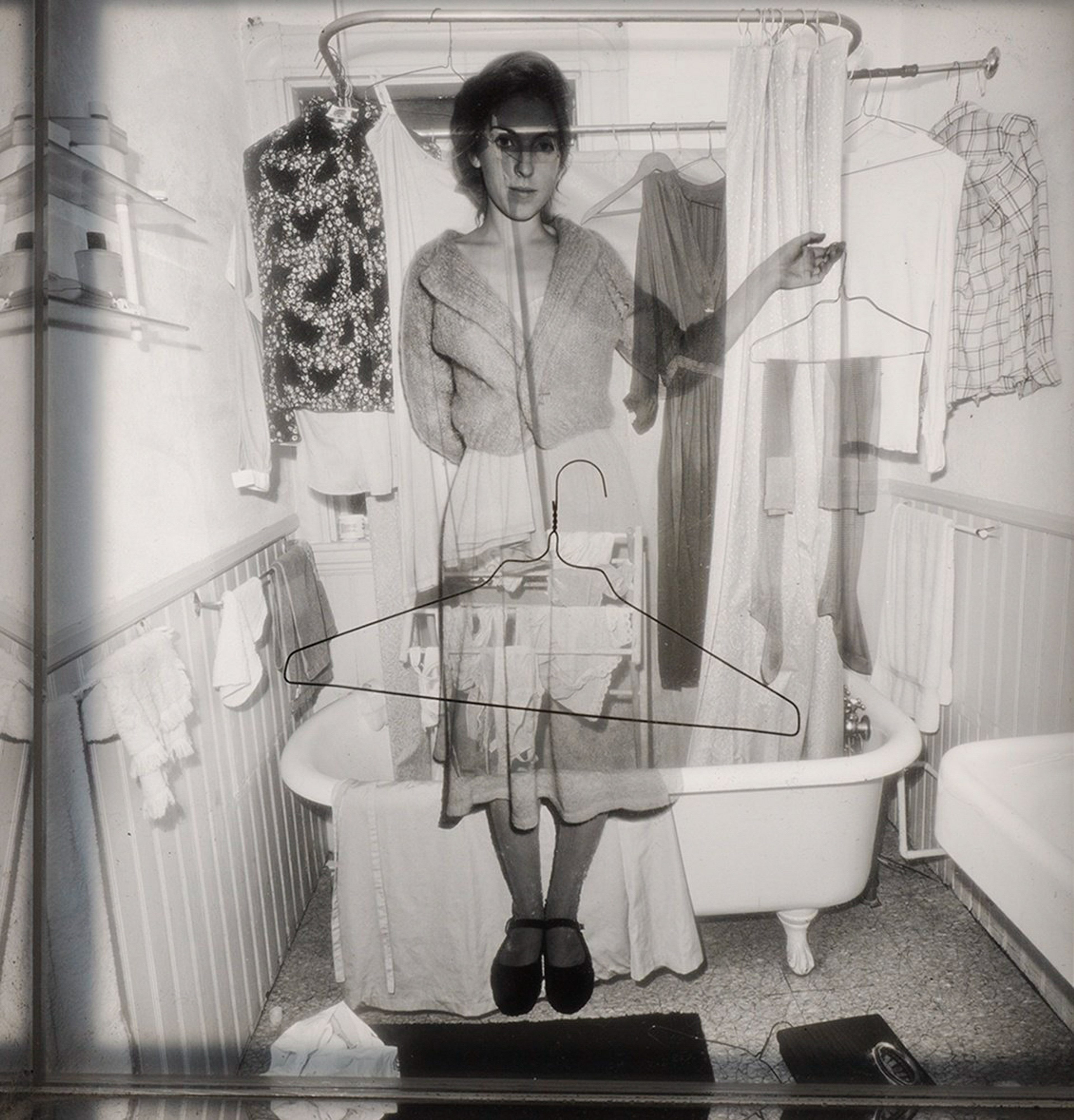 Francesca Woodman with Laundry