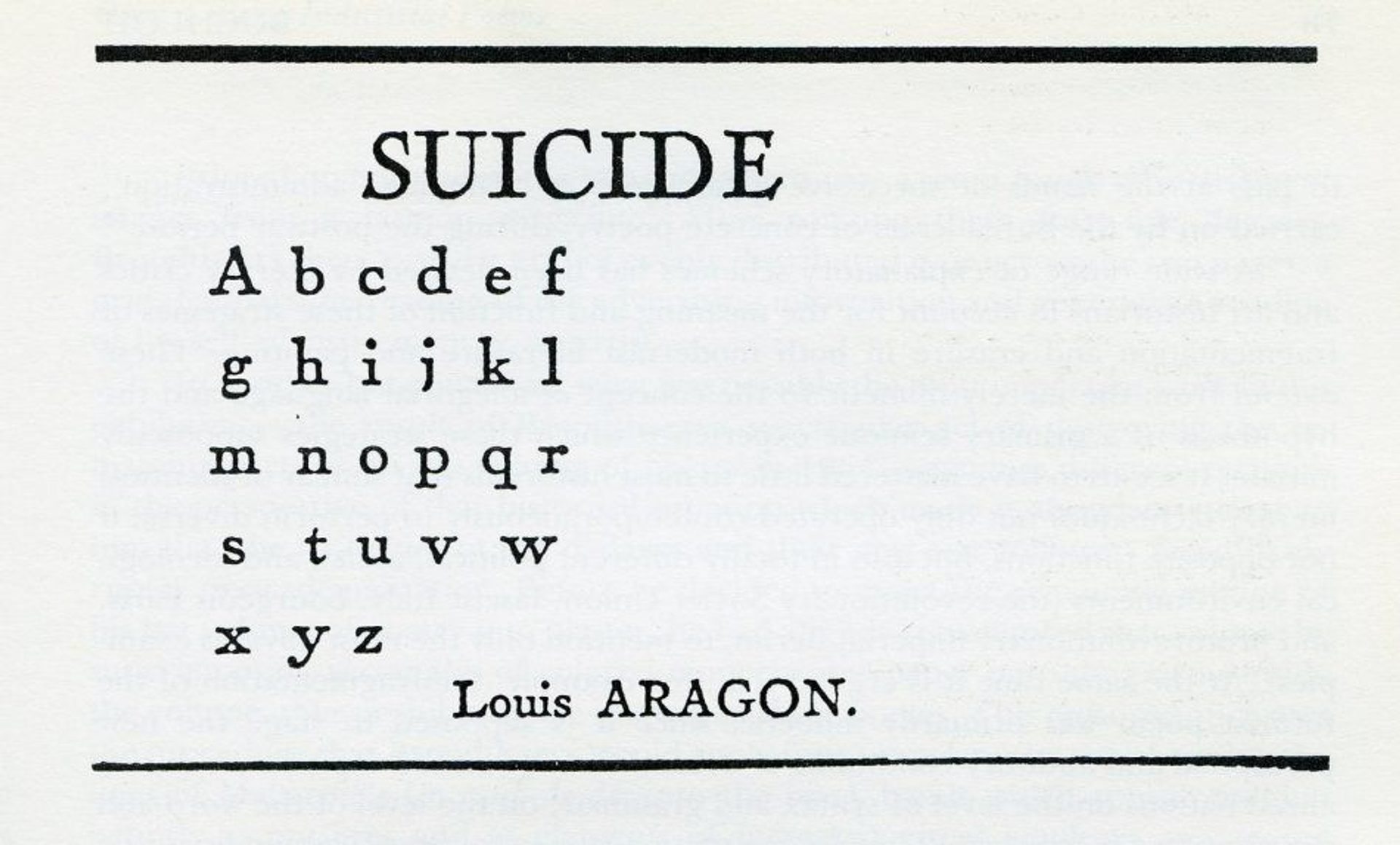 Suicide