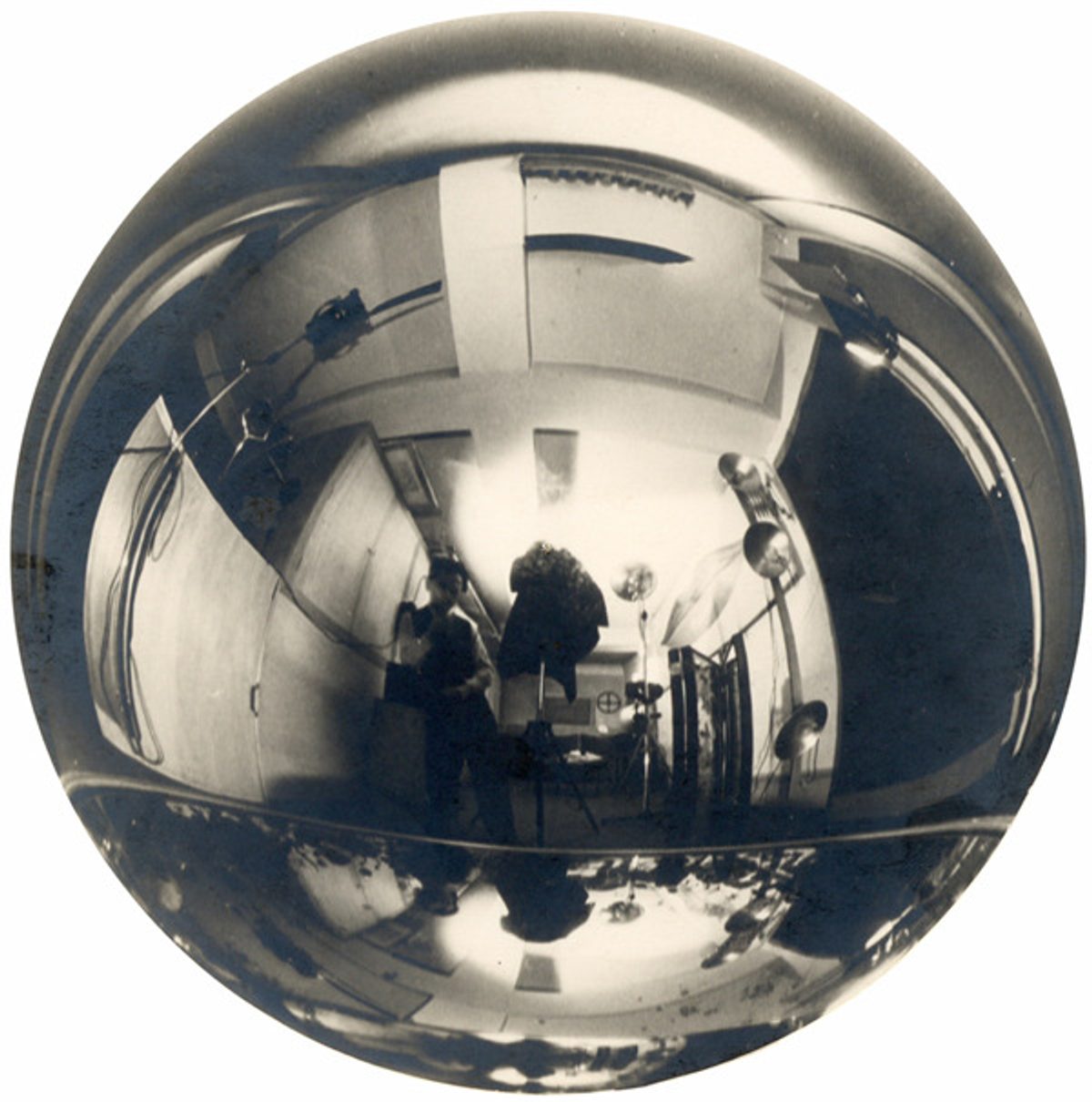 Self portrait with distortion