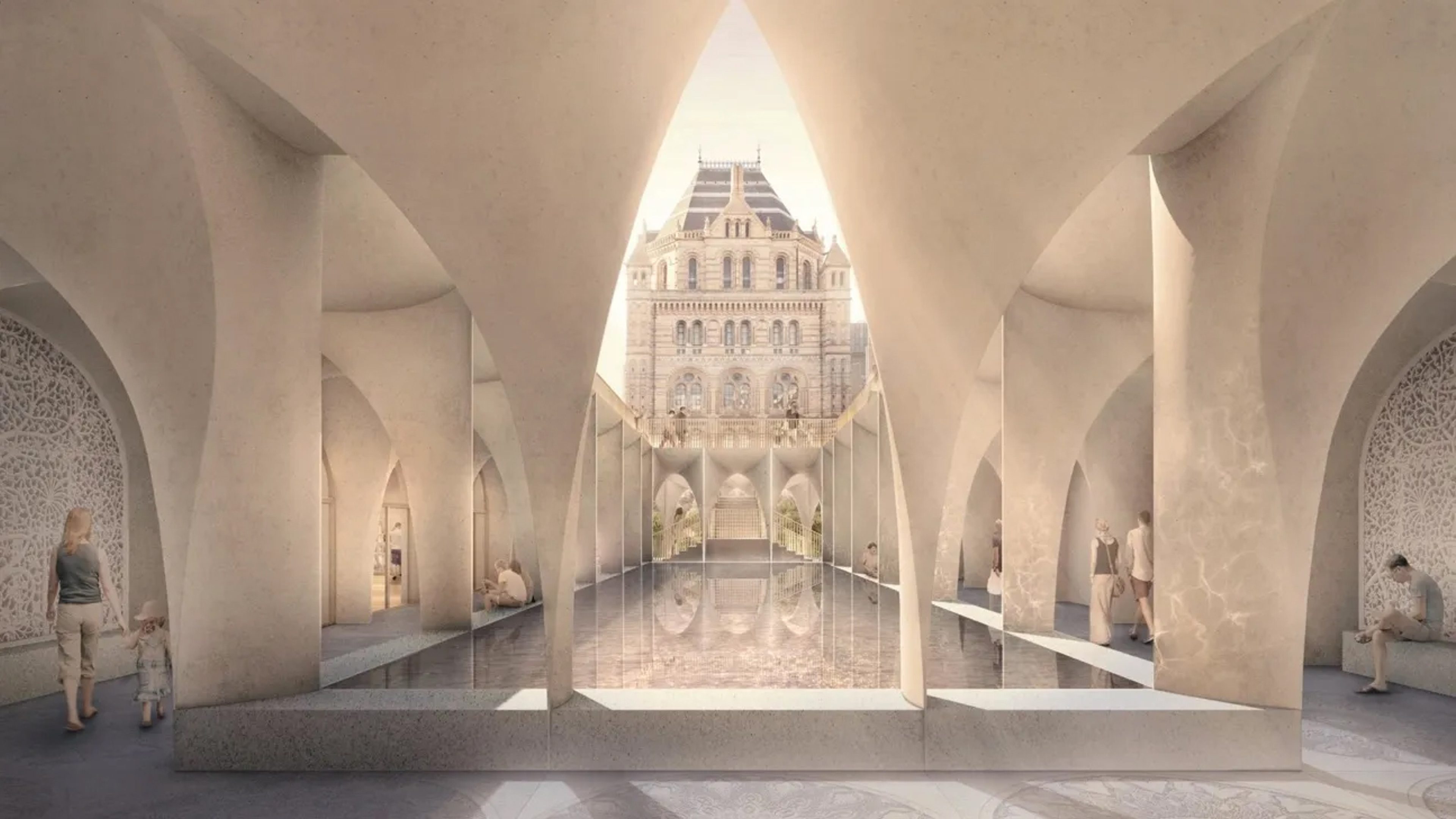 Rendering of new entrance to Londons Natural History Museum