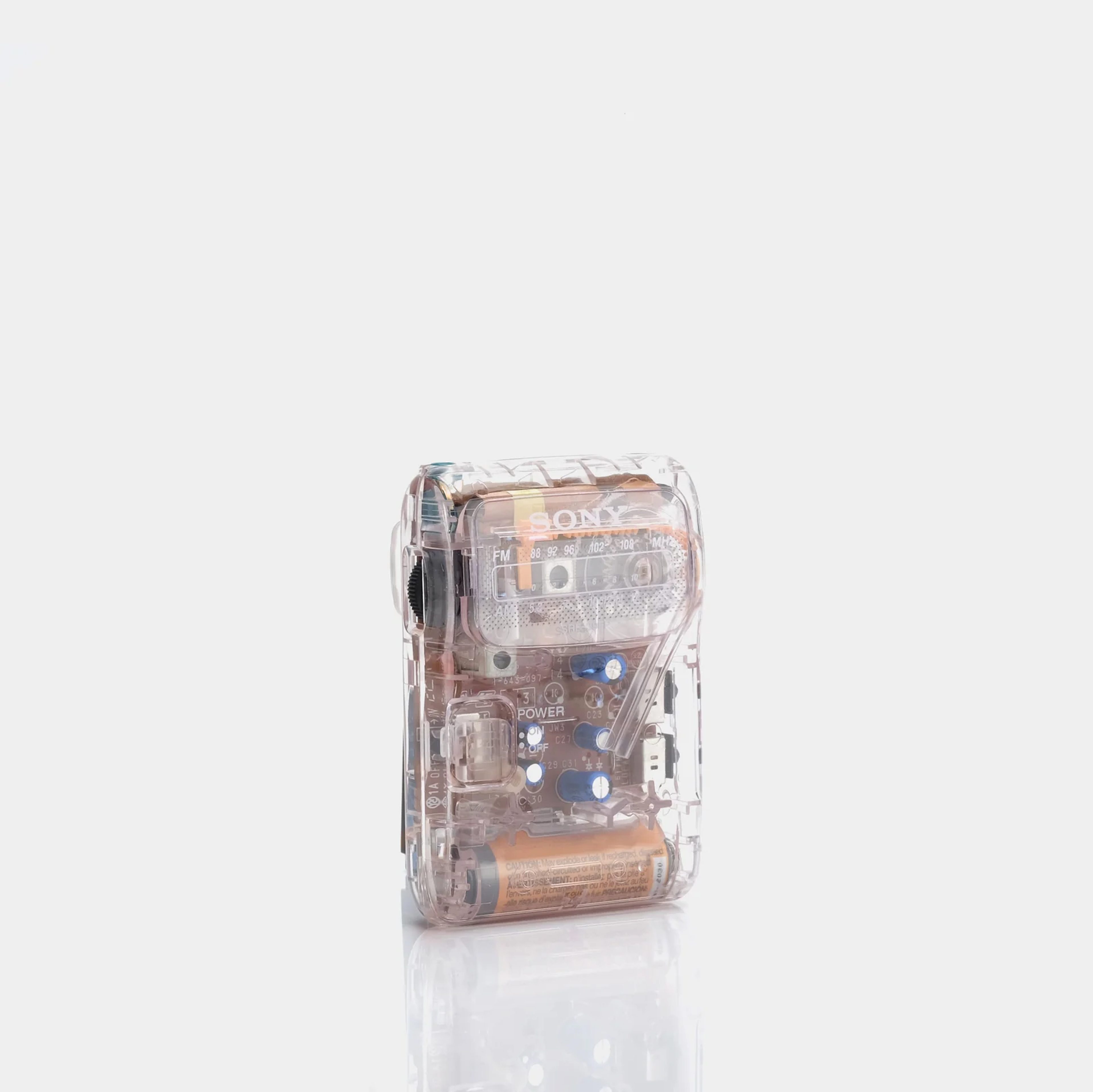Walkman Clear Transparent AM/FM Portable Prison Radio (SRF-39FP)