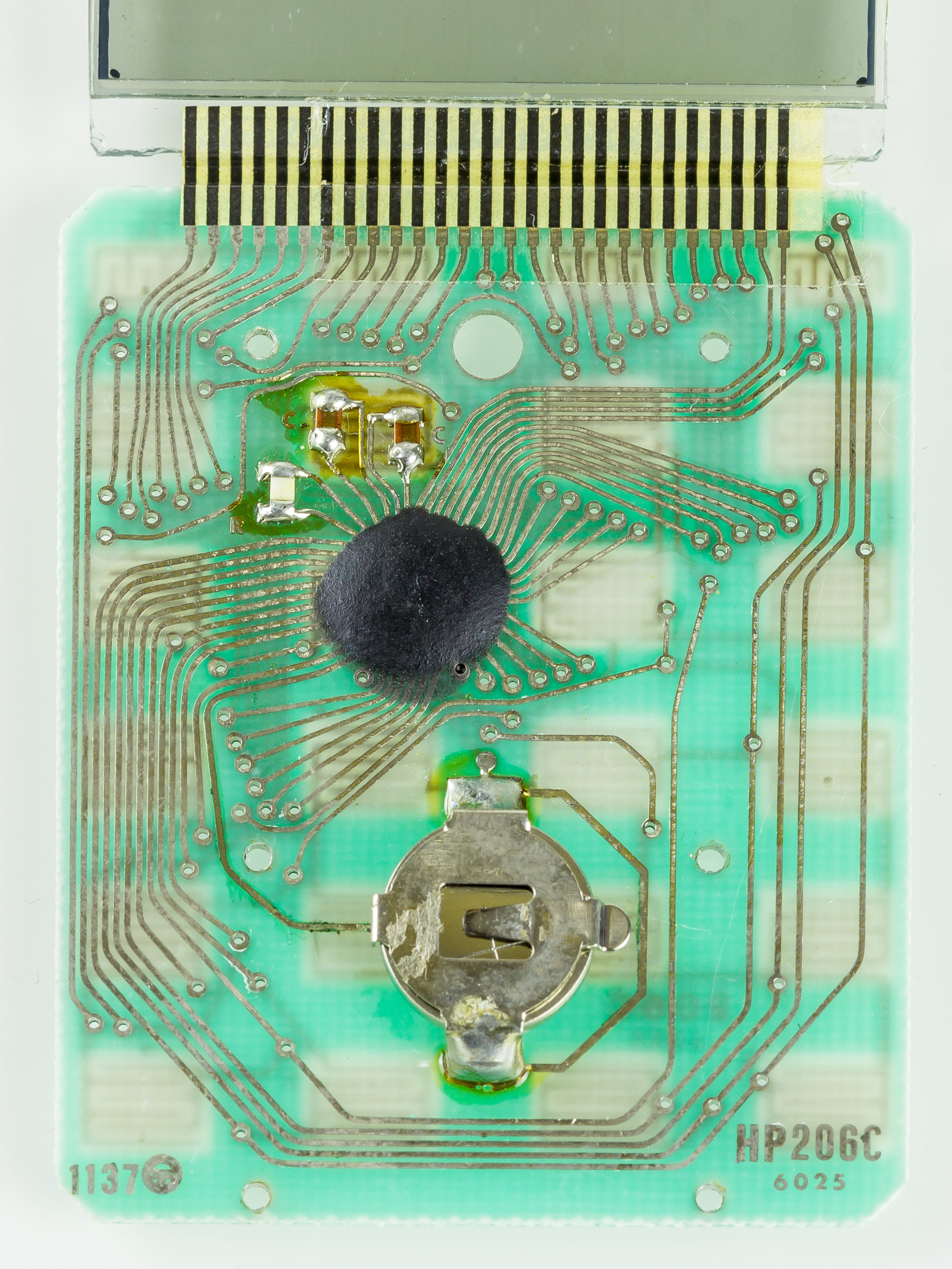 Noname_flat_calculator - printed circuit board - chip side - Chip-on-board