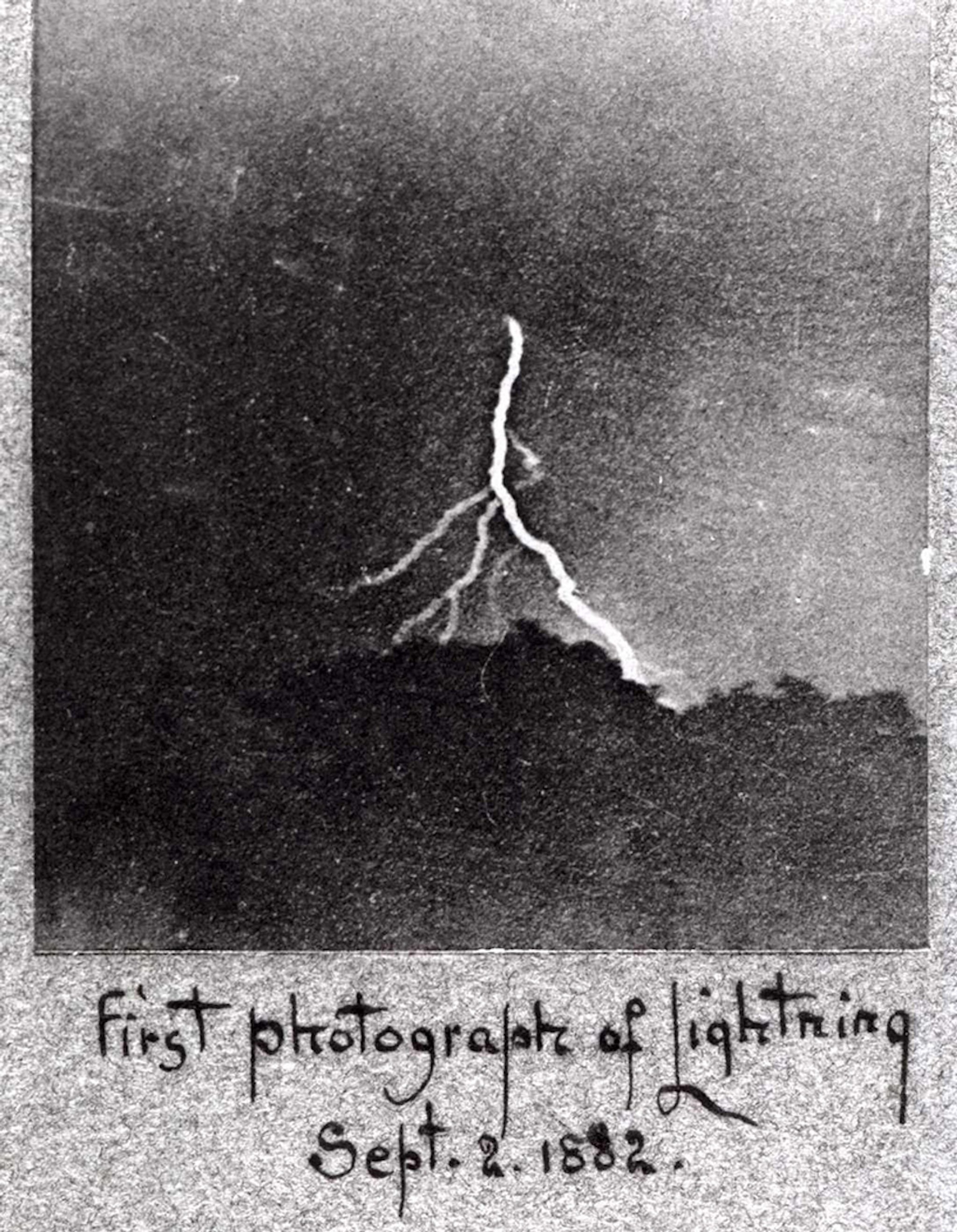 First photograph of Lightning
