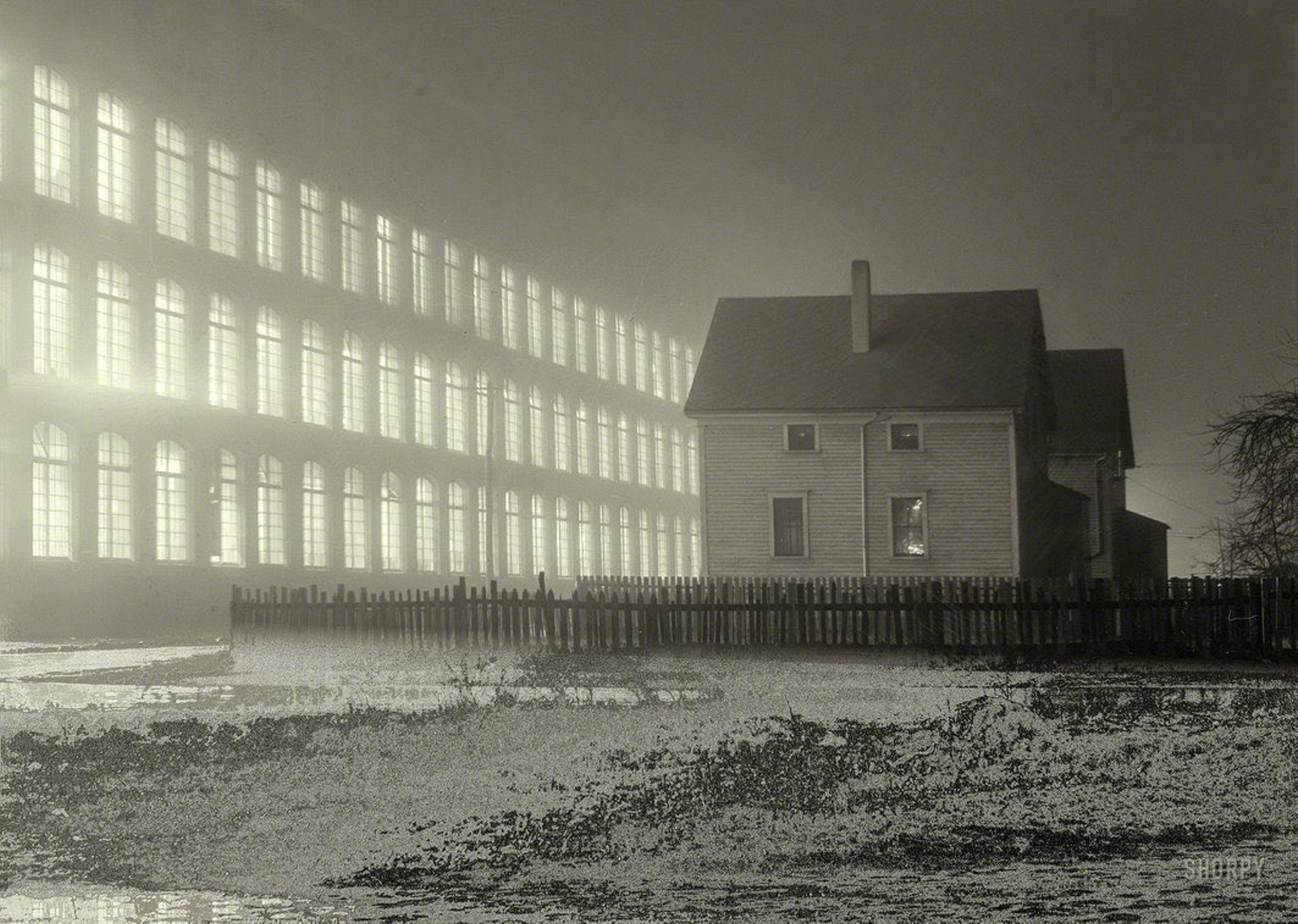Textile mill working all night in New Bedford
