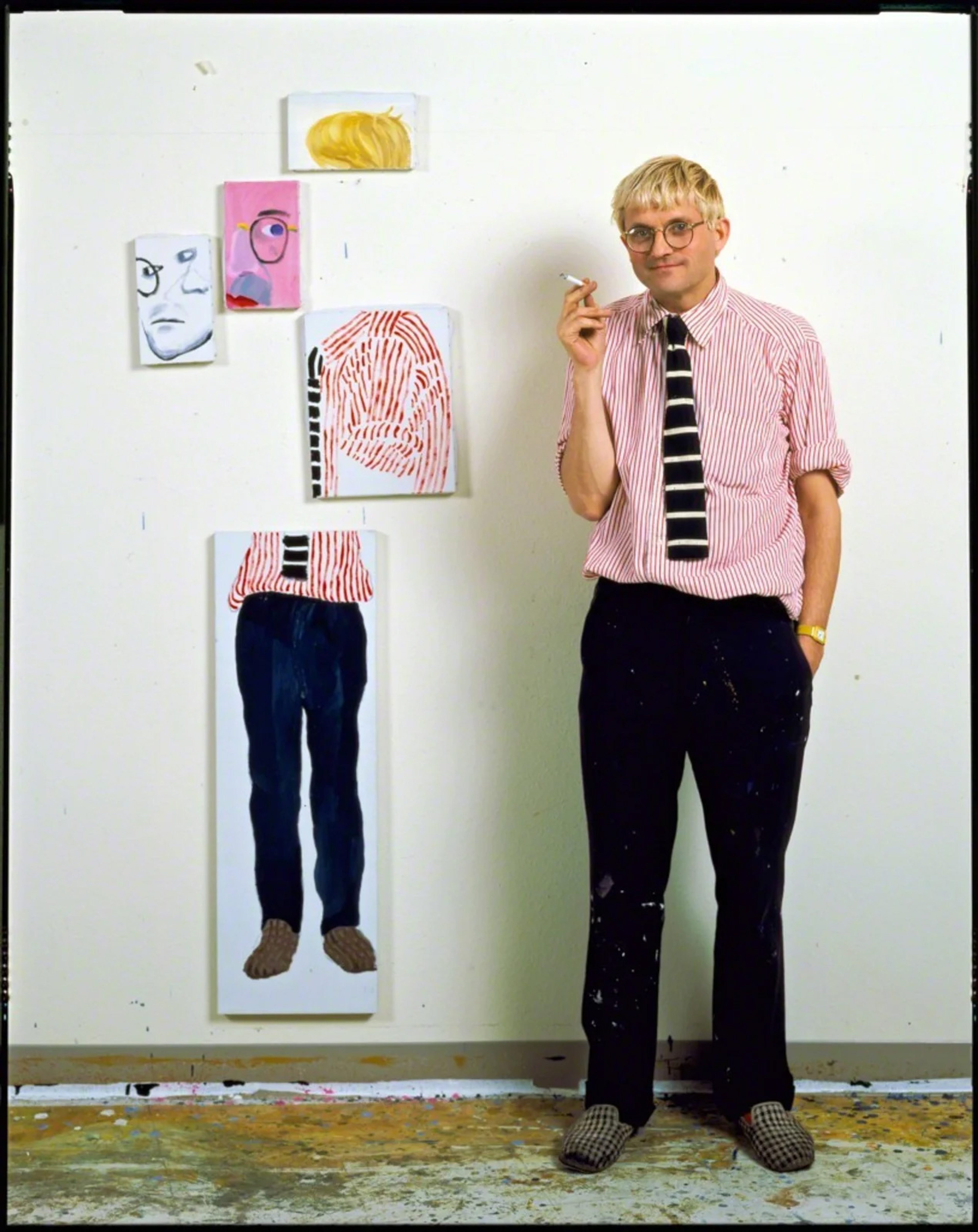 David Hockney In His Studio