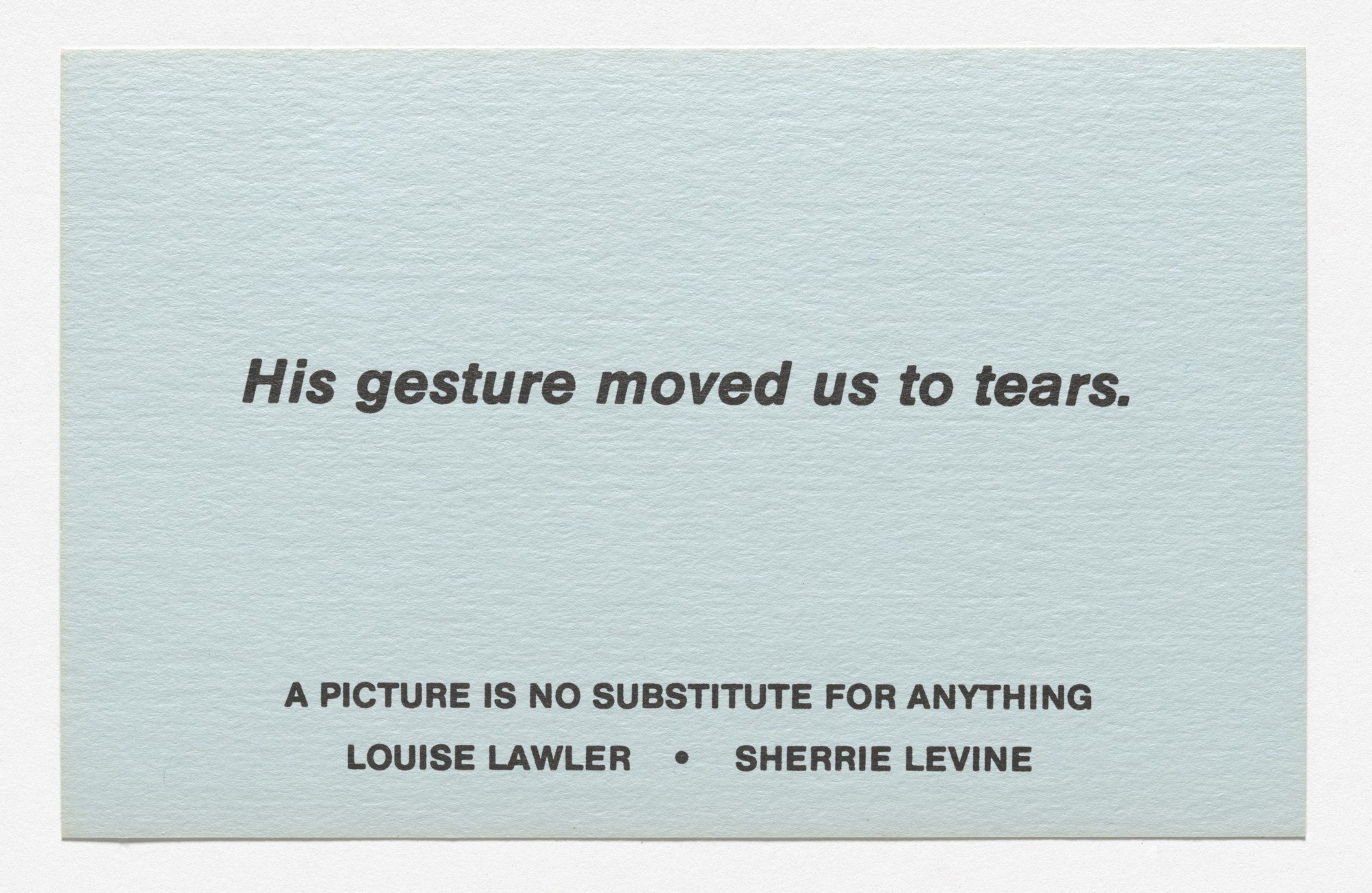 A Picture is No Substitute (Excerpt)