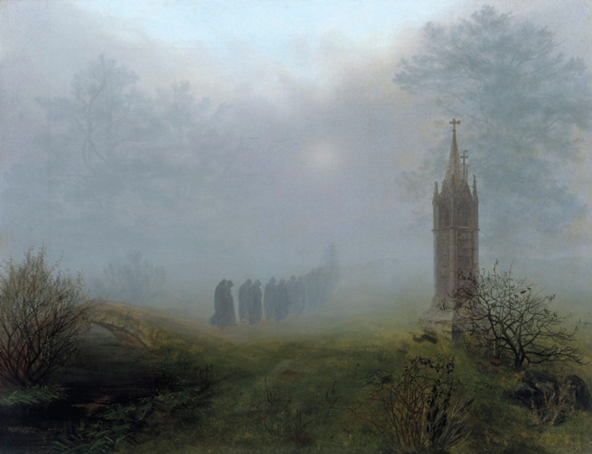 Procession in the Fog