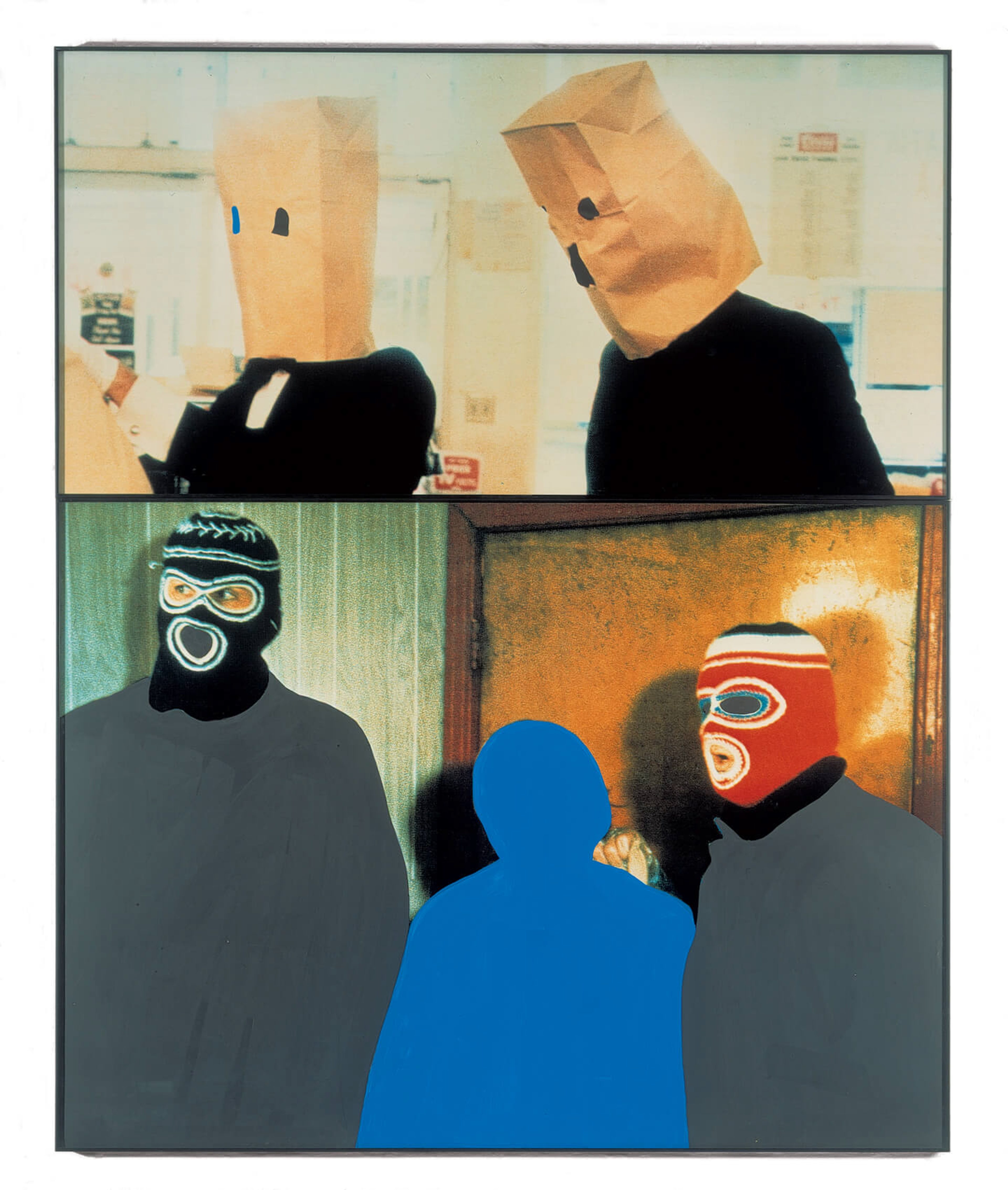 Two Figures and Two Figures (Masked)...