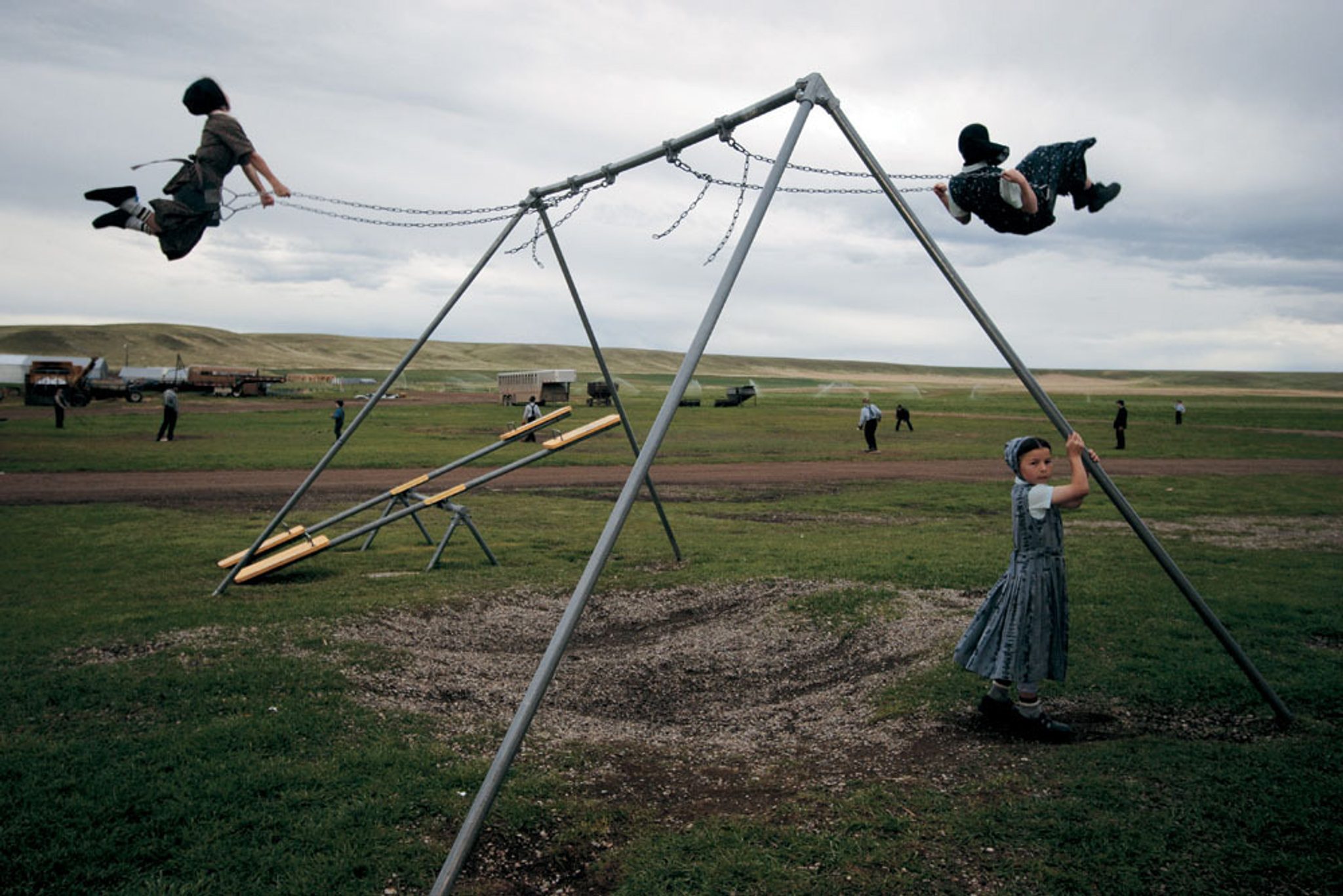 Girls on the Swings
