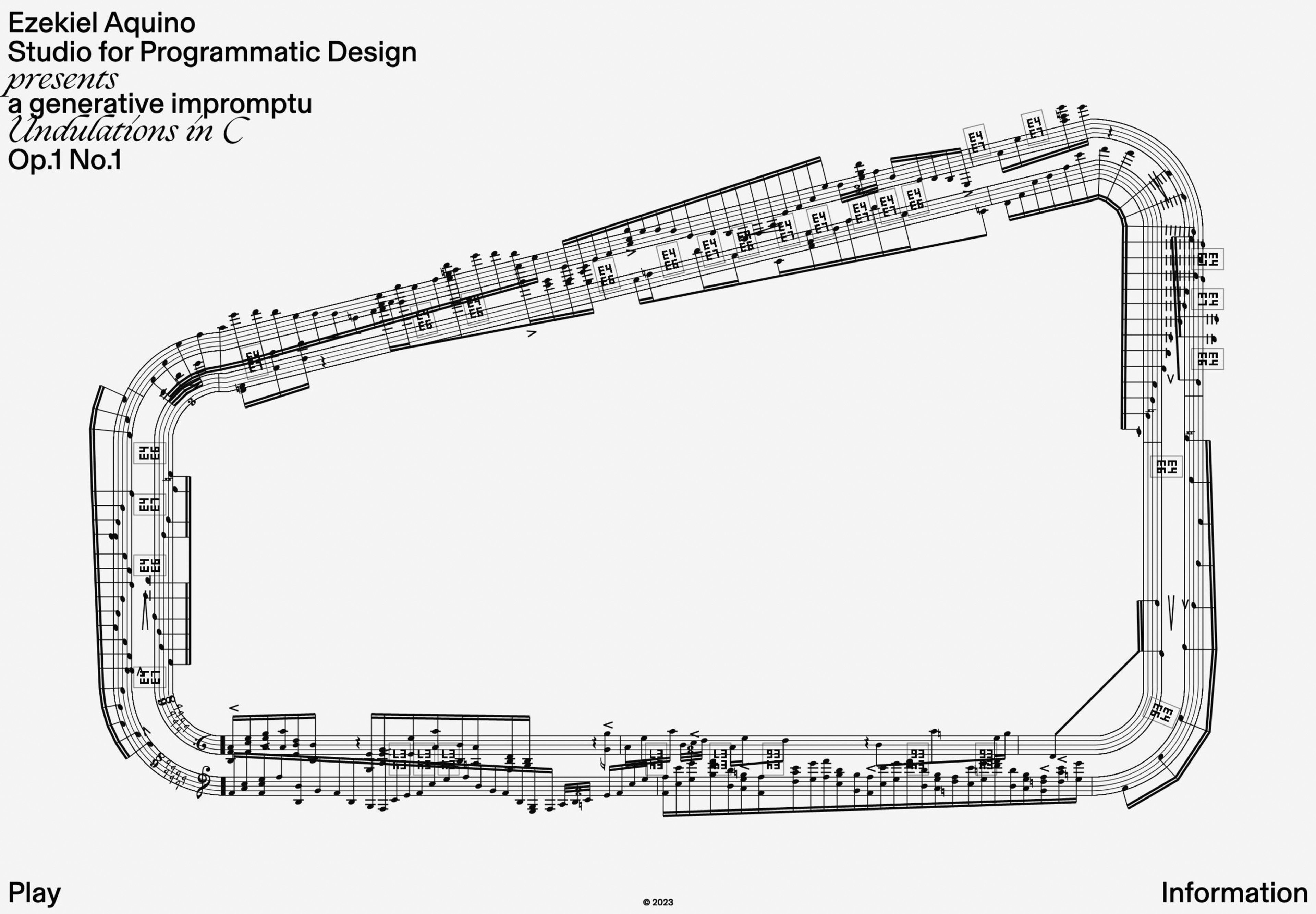 A Generative Impromptu, Undulations in C Op.1 No.1