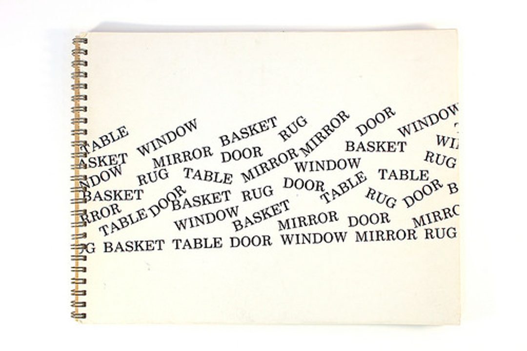 Basket, Table, Door, Window, Mirror, Rug. 53 Drawings (with original artist's doodle)