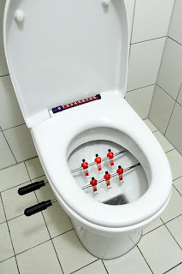 Toilet Foosball