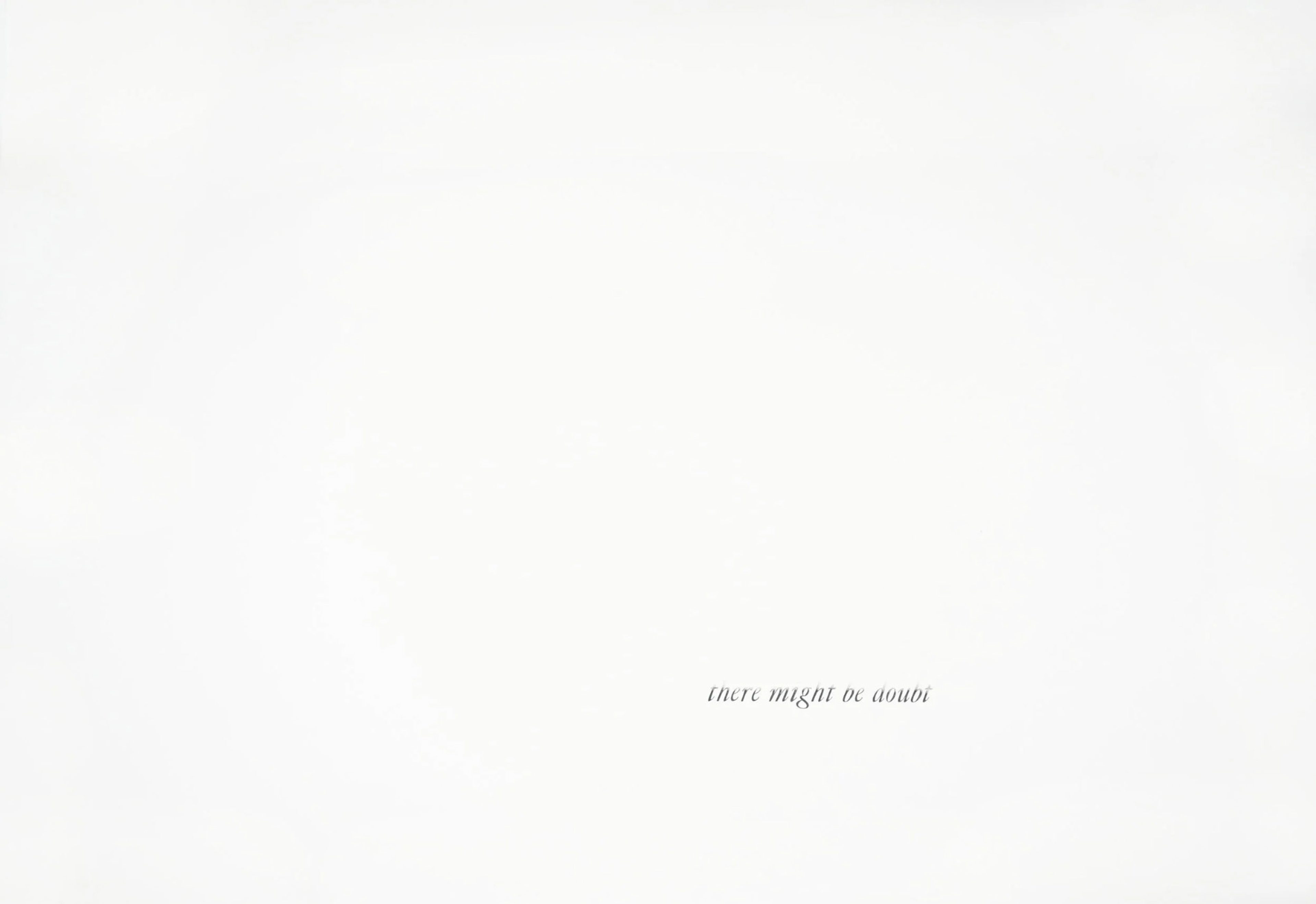Untitled (there might be doubt)