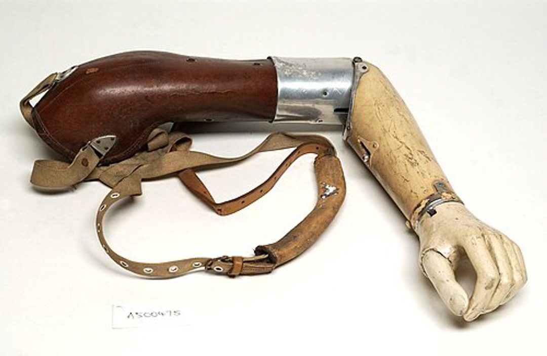 An artificial left Arm	