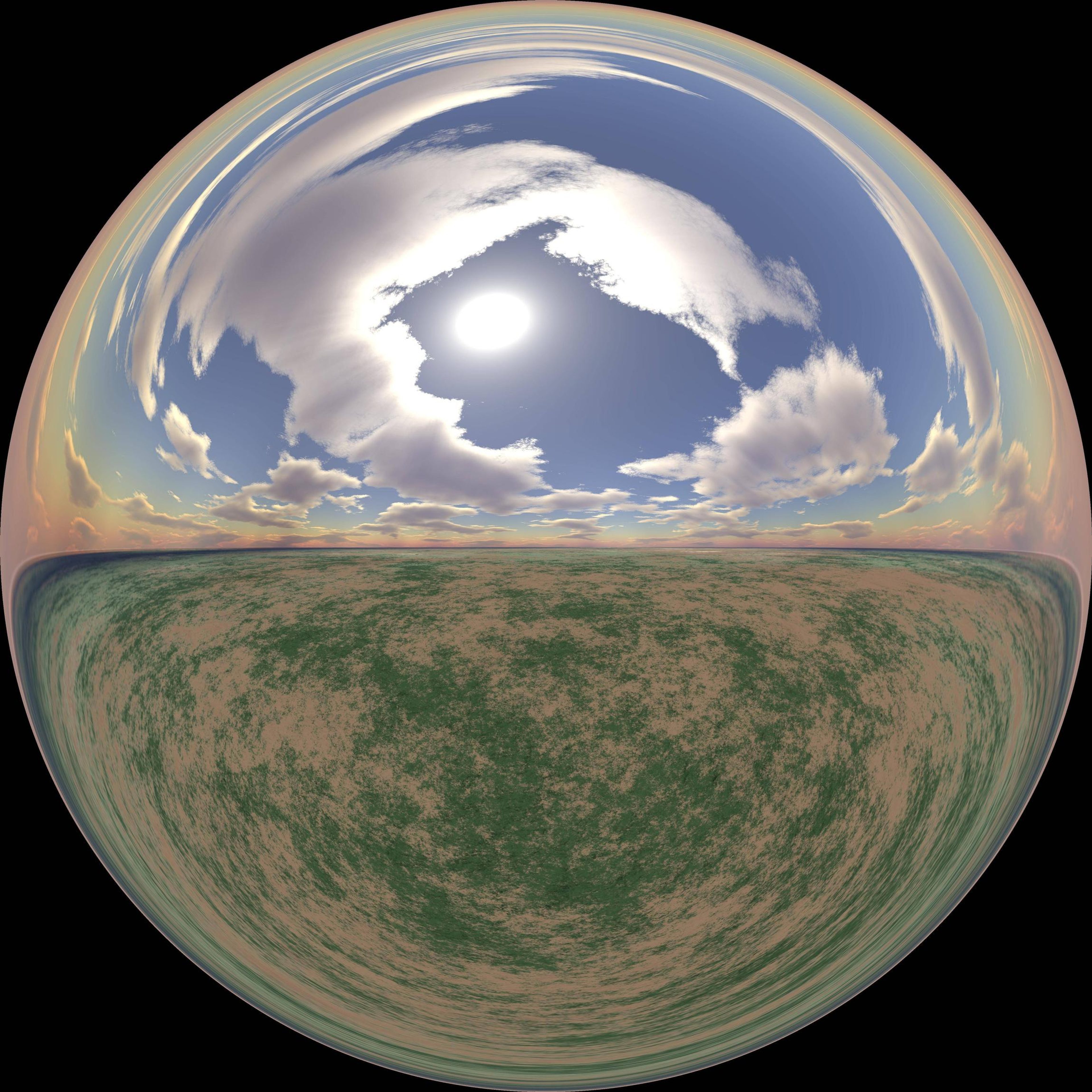 Untitled (Mapping a fish eye to a sphere - 360 degree view)