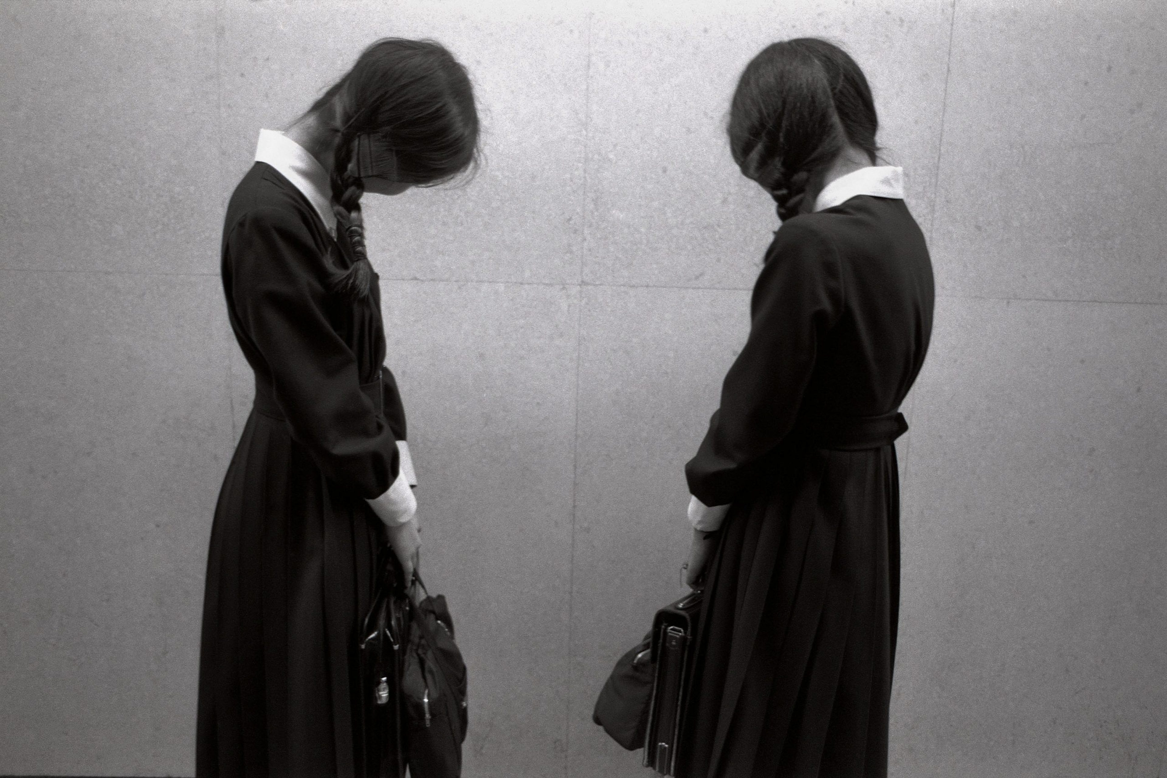 Two schoolgirls