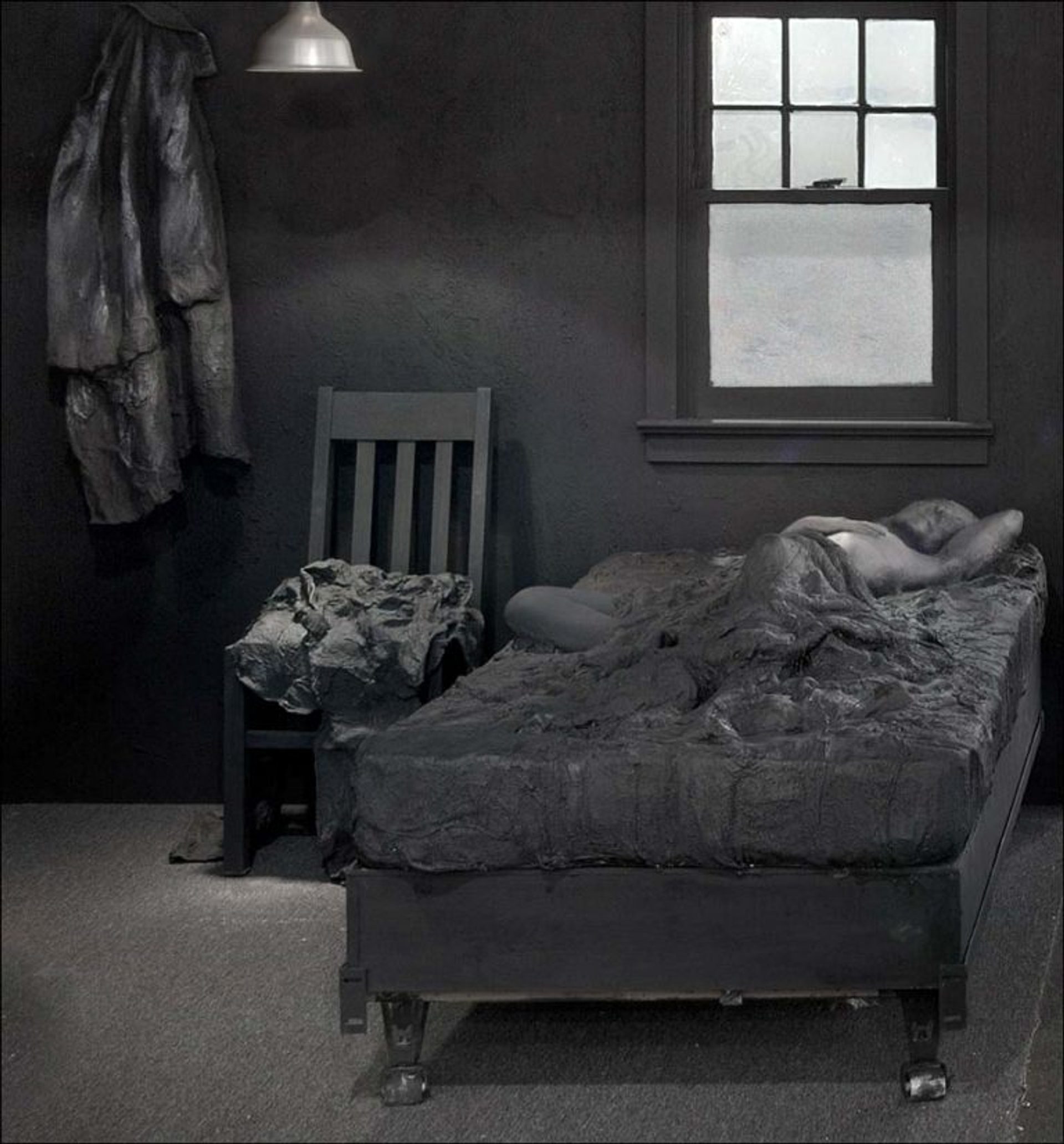Early Morning, Woman Lying on Bed