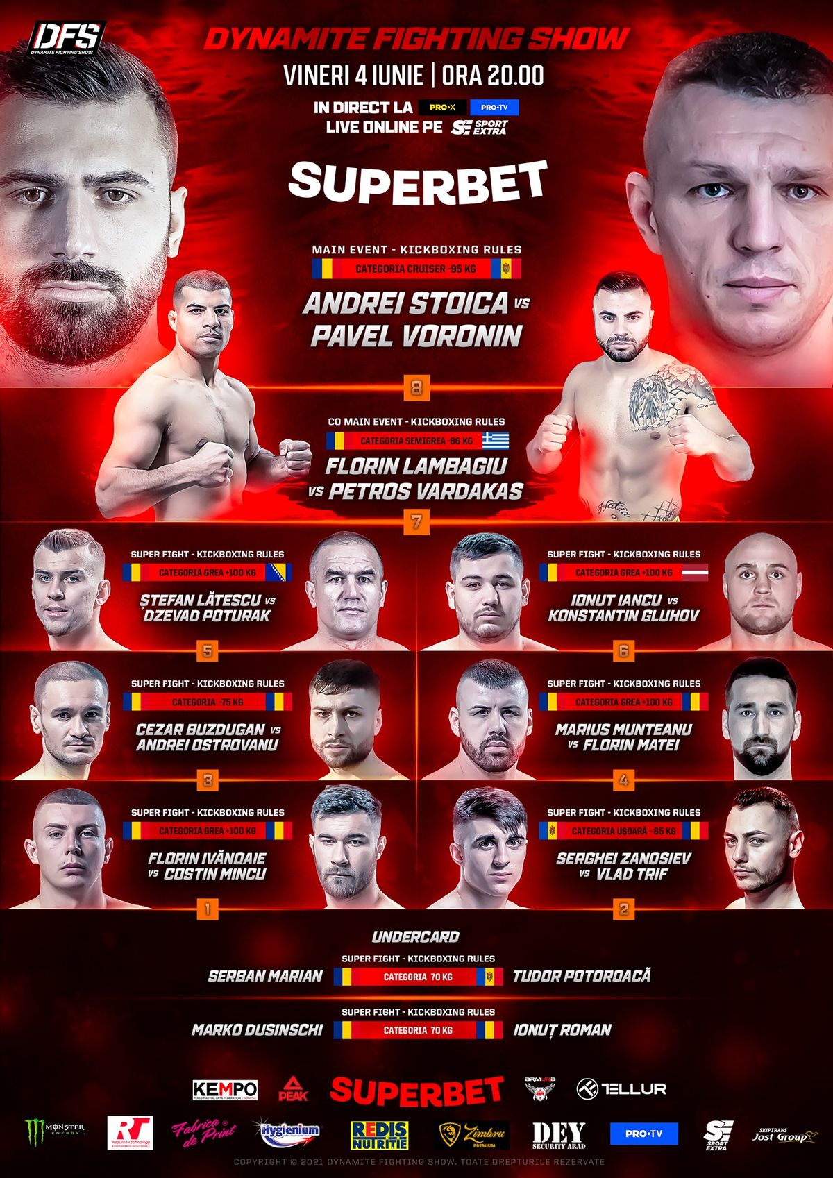 Florin Lambagiu, Andrei Stoica y Maksim Vorovski: Ganadores en DFS 11, KOK 89 y HFO Bank