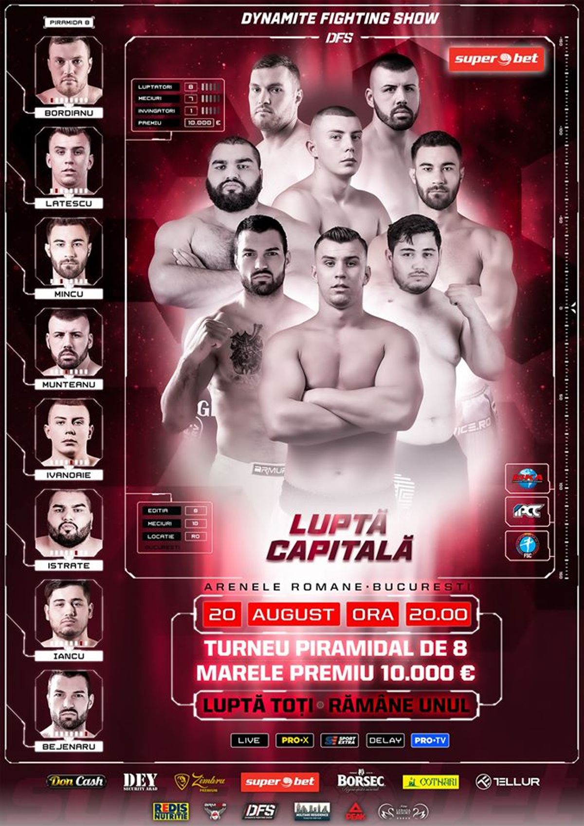 Ionuț Iancu gana torneo peso completo de 8 personas en Dynamite Fighting Show 8