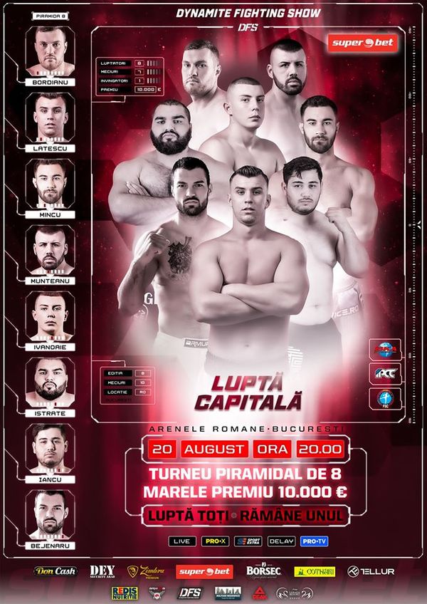 Ionuț Iancu gana torneo peso completo de 8 personas en Dynamite Fighting Show 8