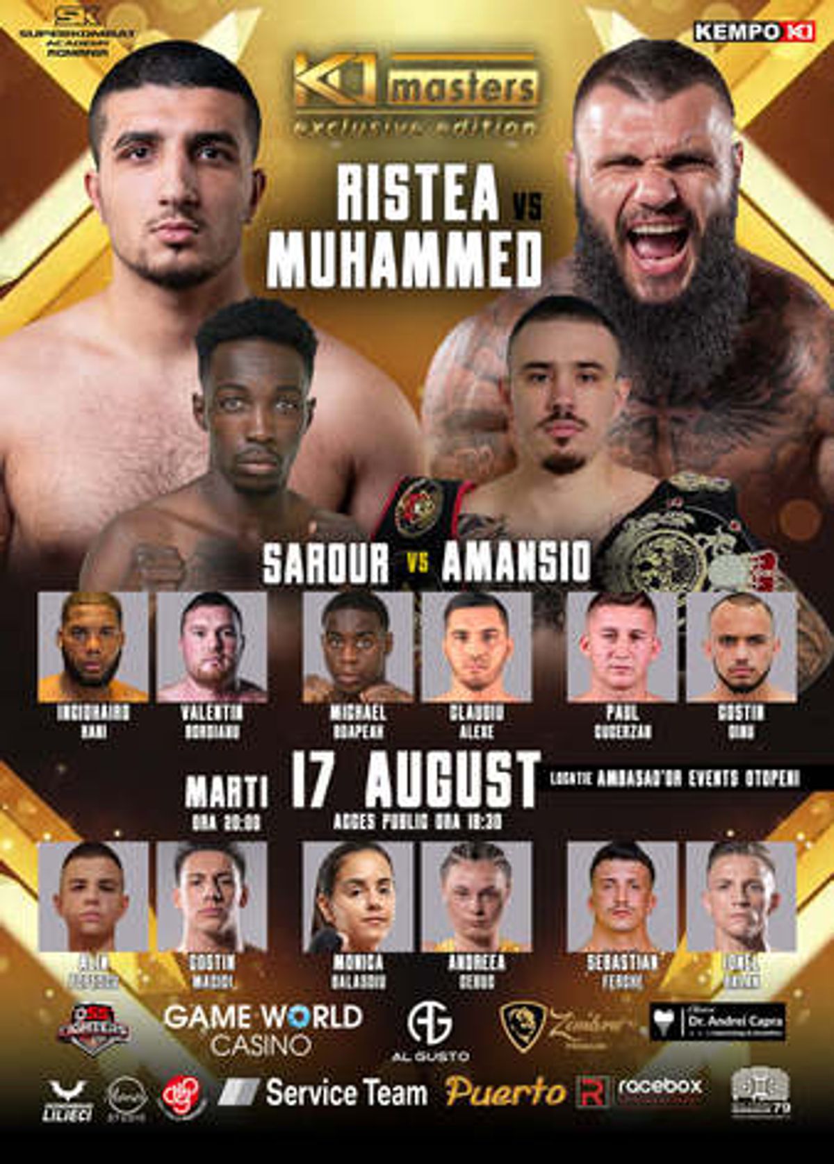 Cristian Ristea, Amansio Paraschiv y Flavius Boiciuc: Ganadores de la jornada rumana en KO Masters 9 y Colosseum Tournament 26