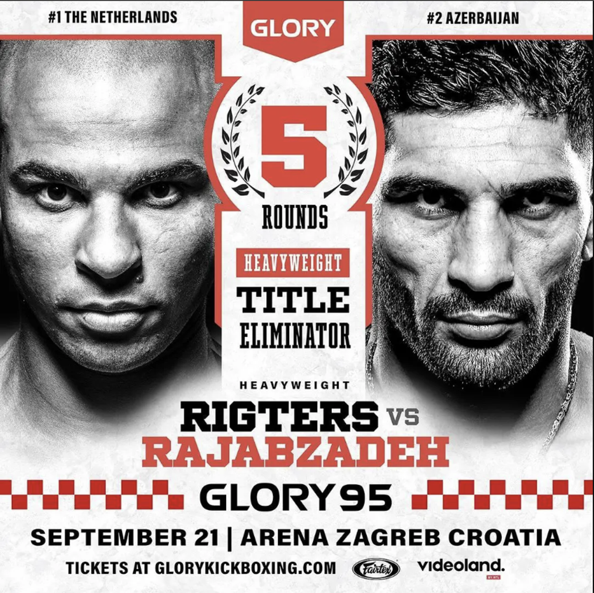 Levi Rigters derrota a Bahram Rajabzadeh y se convierte en el desafiante #1 al título en Glory 95 Zagreb