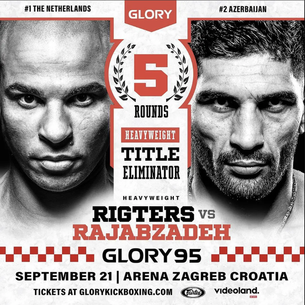 Levi Rigters derrota a Bahram Rajabzadeh y se convierte en el desafiante #1 al título en Glory 95 Zagreb