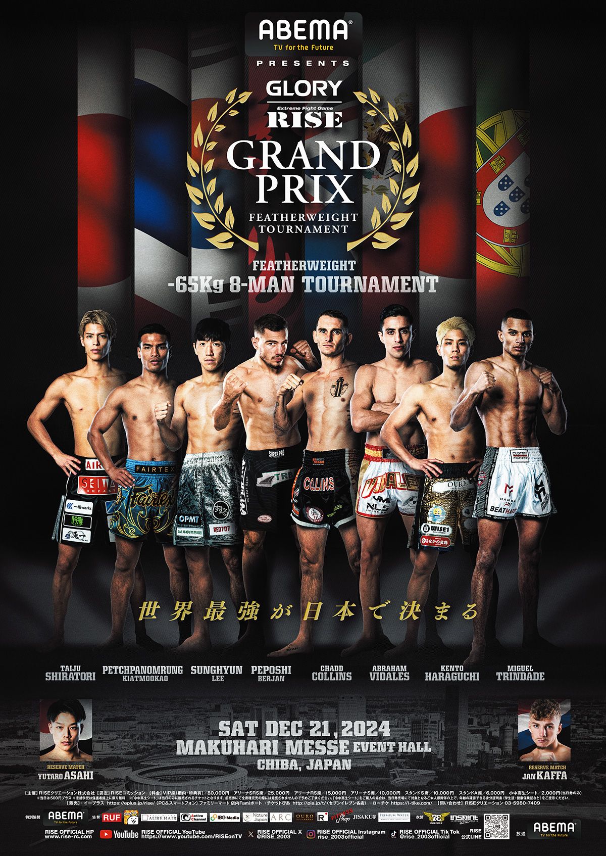 Petchpanomrung se consagra campeón del Grand Prix de Glory vs RISE derrotando a Miguel Trindade en la final