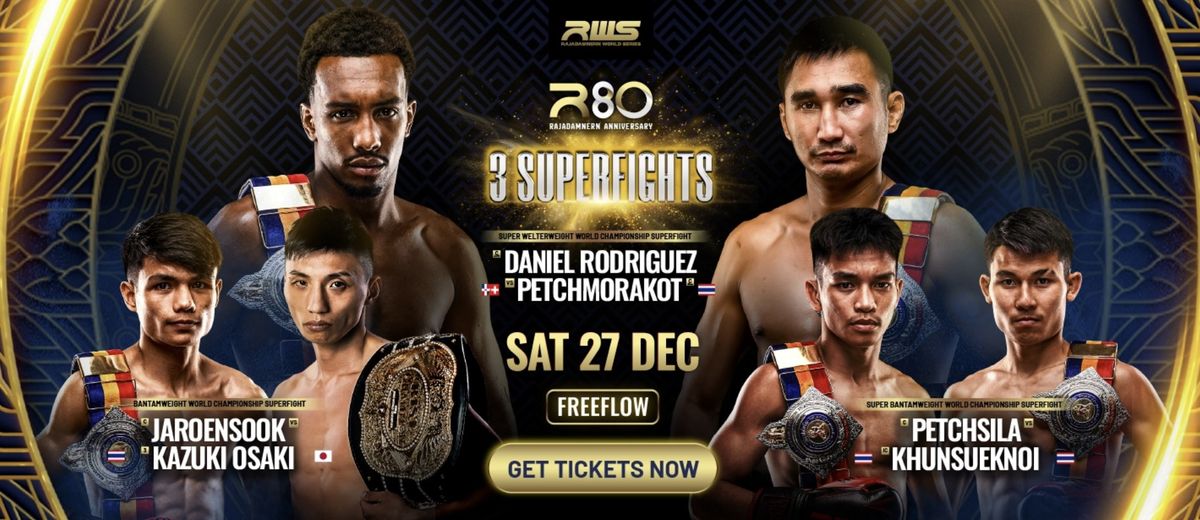 Dani Rodriguez, Khunsueknoi y Jaroensuk salen con cinturones en Rajadamnern World Series 174