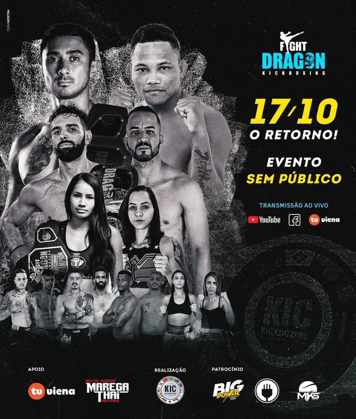 Fight Dragon 11 São Paulo: Renan Maza, Vinicius Dionizio y Julia Alves ganan sus peleas y se llevan los cinturones del evento