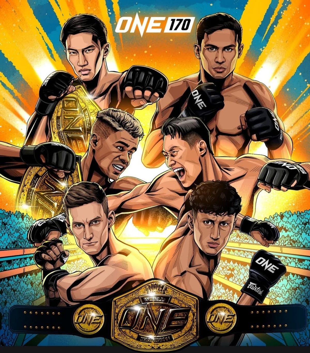 Tawanchai y Nabil Anane noquean a Superbon y a Nico Carrillo y salen con cinturones en el espectacular ONE 170