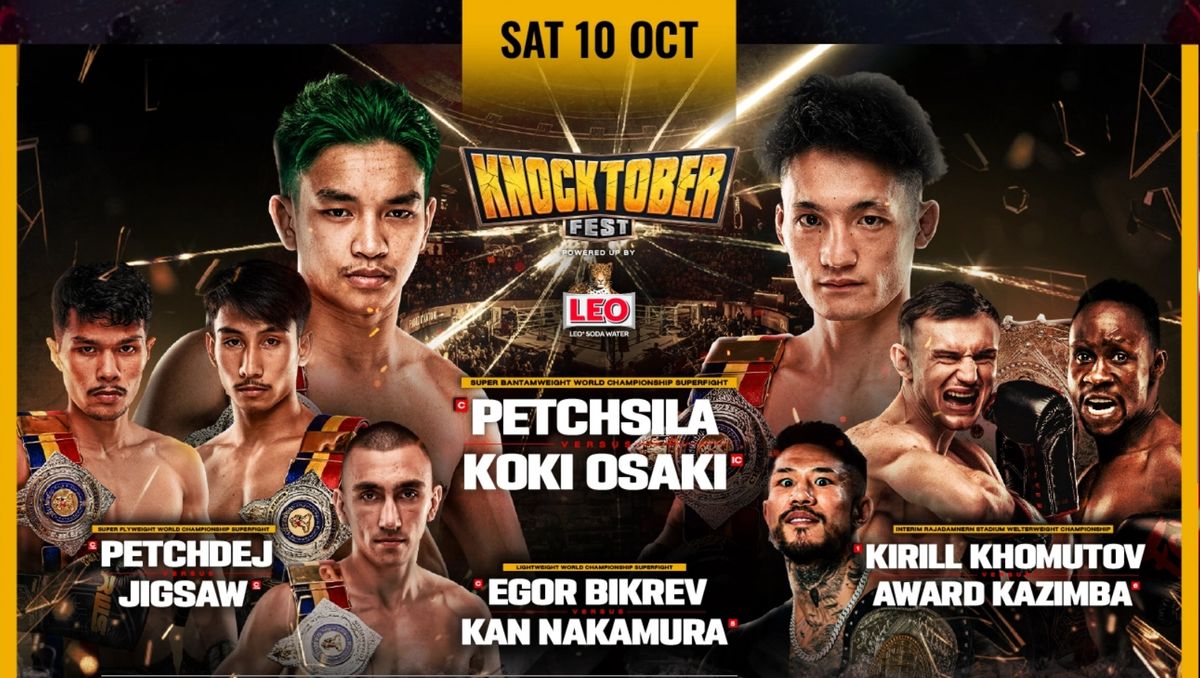 Kan Nakamura gana título ligero y Petchsila retiene título súper gallo dominando a Koki Osaki en RWS Knocktoberfest