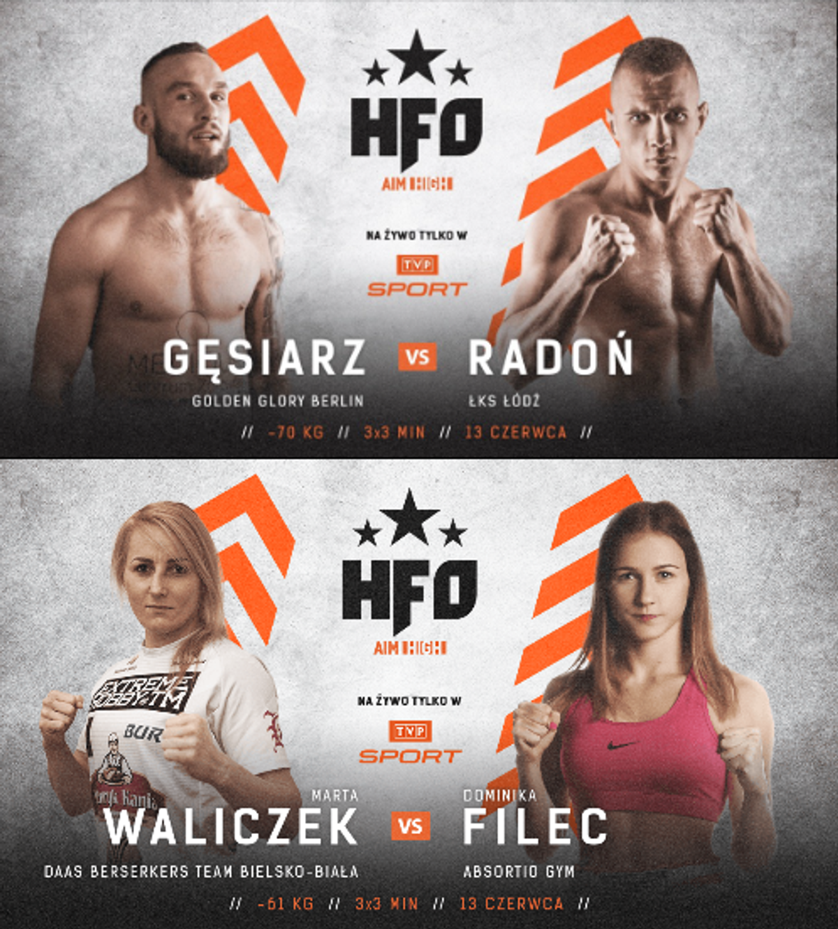 Patryk Radoń derrota a Michał Gęsiarz HFO AIM HIGH Polonia