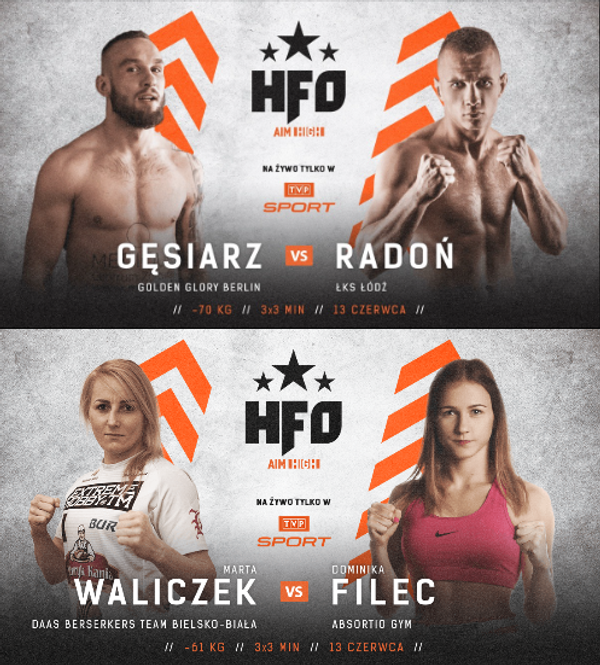 Patryk Radoń derrota a Michał Gęsiarz HFO AIM HIGH Polonia