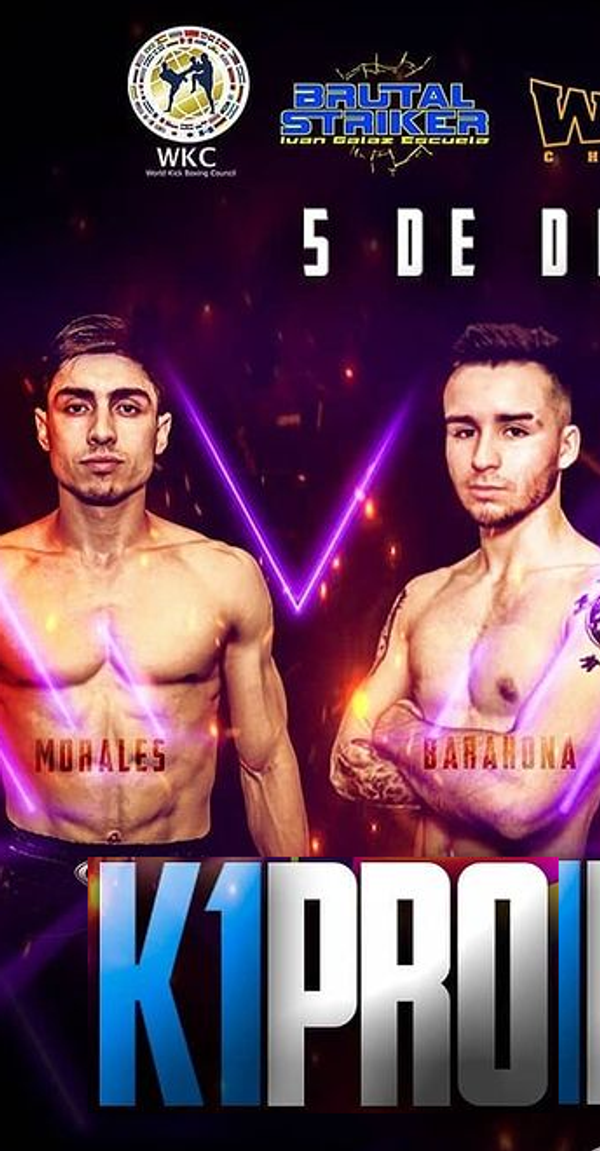 K1PRO nos trae Kickboxing desde Chile con Joaquín Morales vs Daniel Barahona y María Jesús Gonzalez vs Macarena Orellana