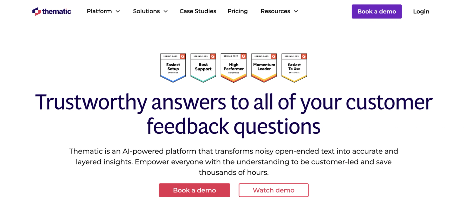 thematic homepage