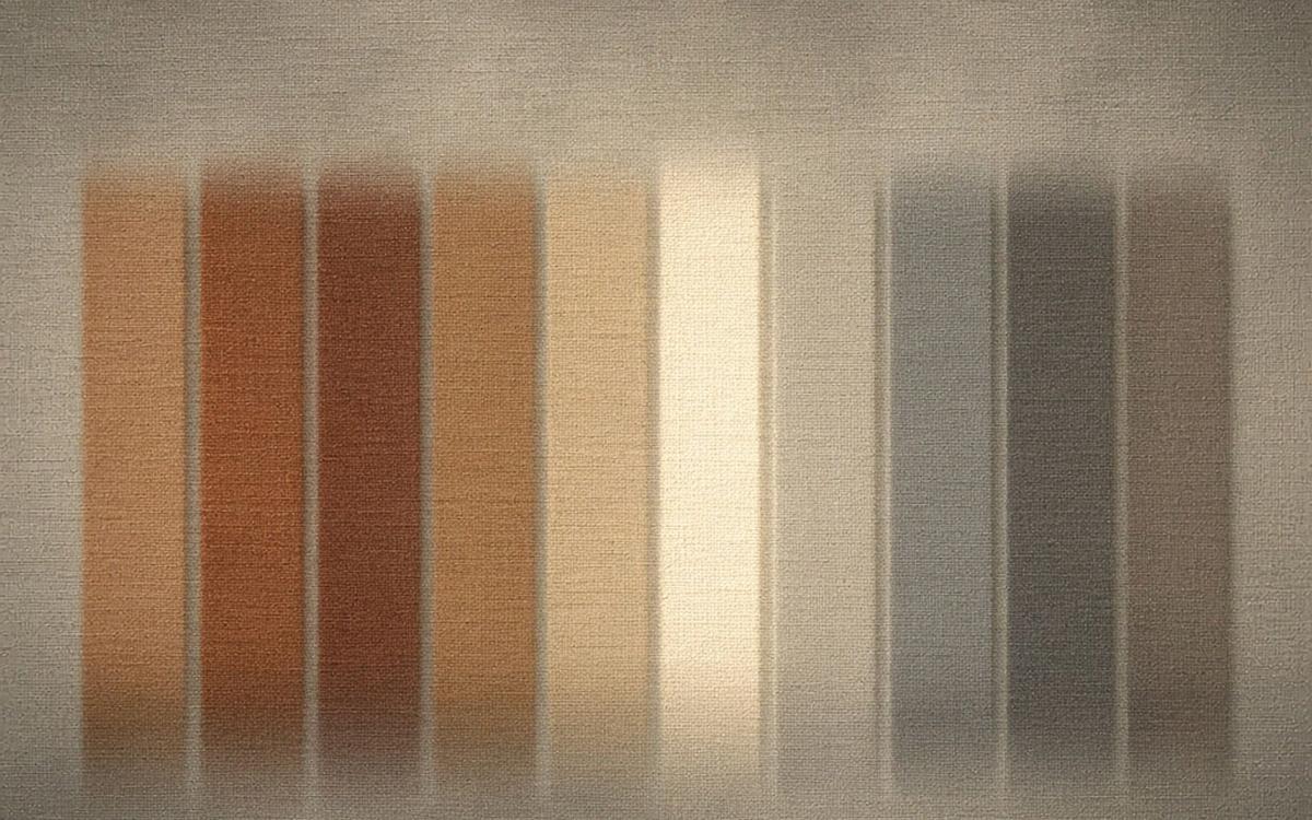 Abstract cover art: ten narrow cream and rust fields of light sharing one structure at different densities, comparing verbatim analysis platforms.