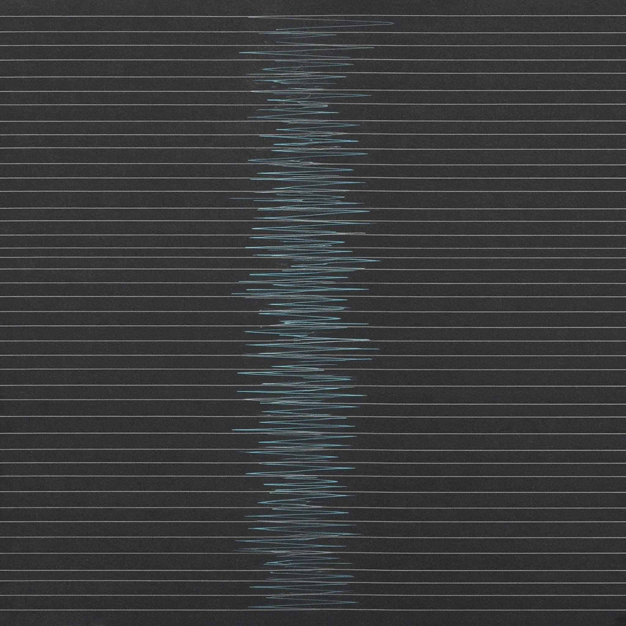 Abstract cover art: near-black contour lines in perfect registration with one narrow zone of drift being pulled back into alignment, as coding stays consistent.