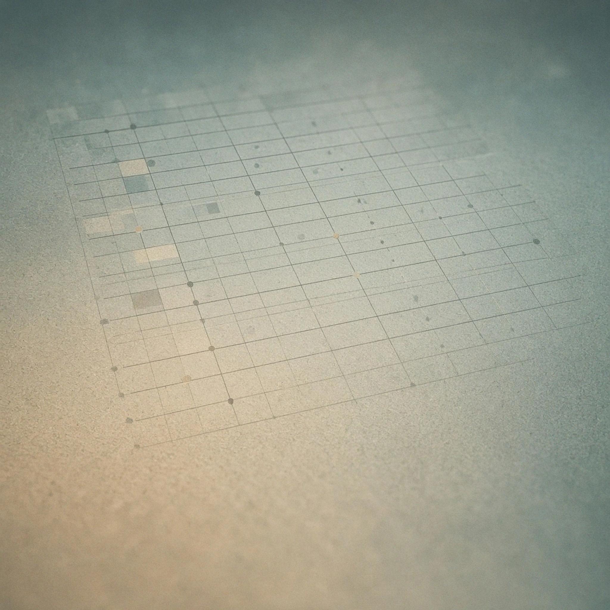 Abstract cover art: a soft blue-green grid of rows and columns filling in cell by cell, with a few brighter cells marking key focus-group moments.