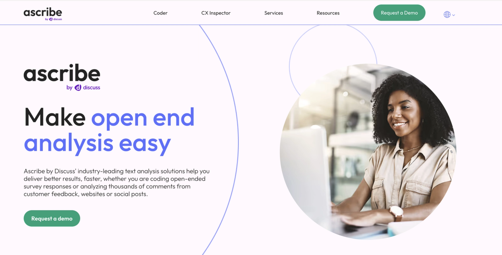 Ascribe homepage