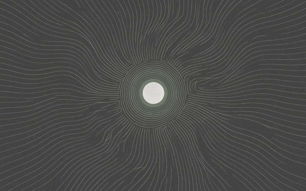 Abstract cover art: thin charcoal contour lines funnelling inward from every edge to a single precise opening, narrowing many platforms to one choice.