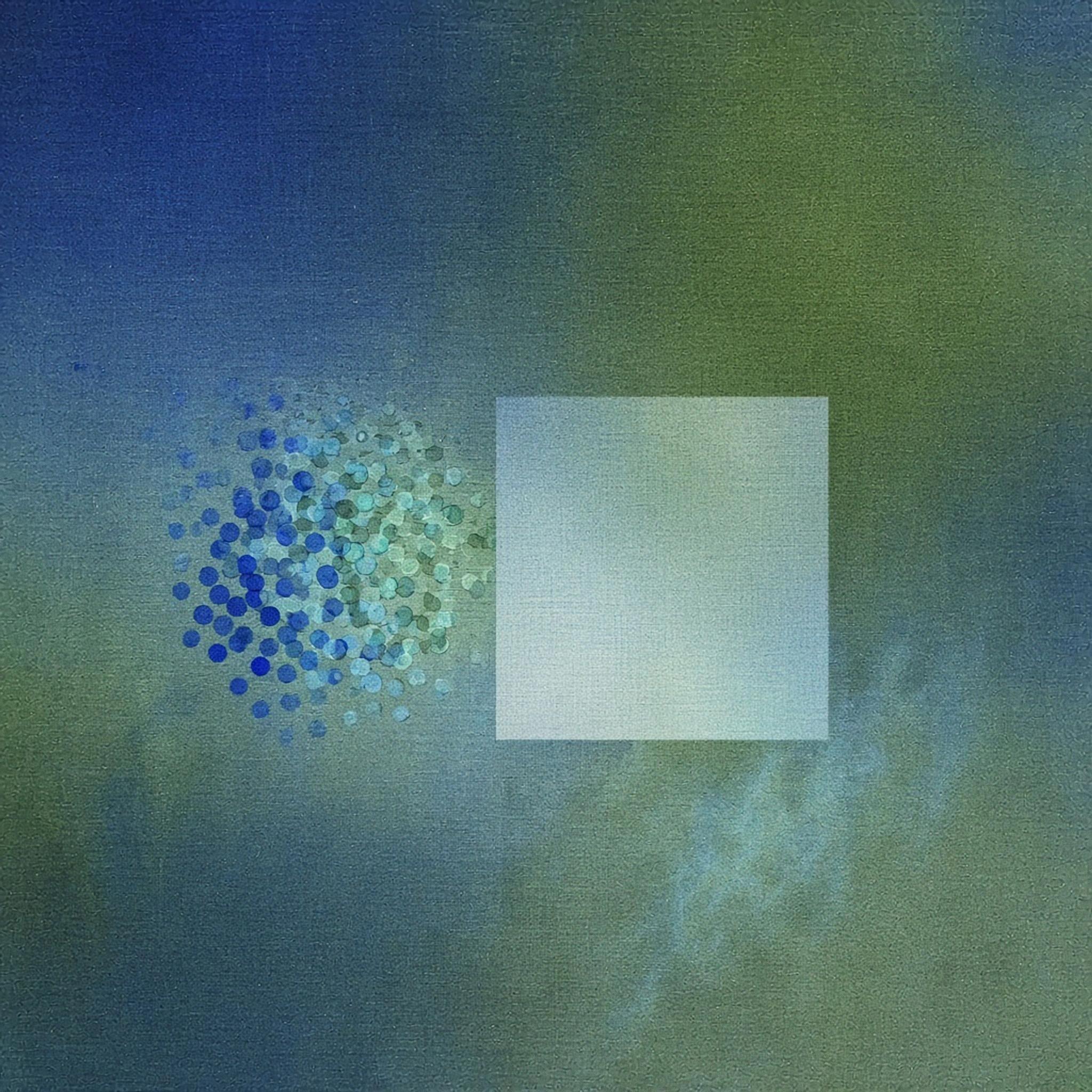 Abstract cover art: a dense cobalt field of small cells resolving into one clean slide-shaped rectangle, as raw survey data becomes a finished report.