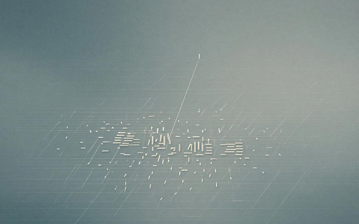 Abstract cover art: many pale strokes on a blue-green ground with four settling into tight groups, one thread linking a group back to a single response.
